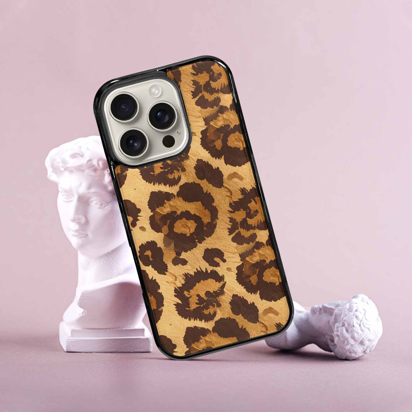 iPhone 16 Pro Case — Classic Leopard Print Warm Golden Tan, Custom Phone Case
