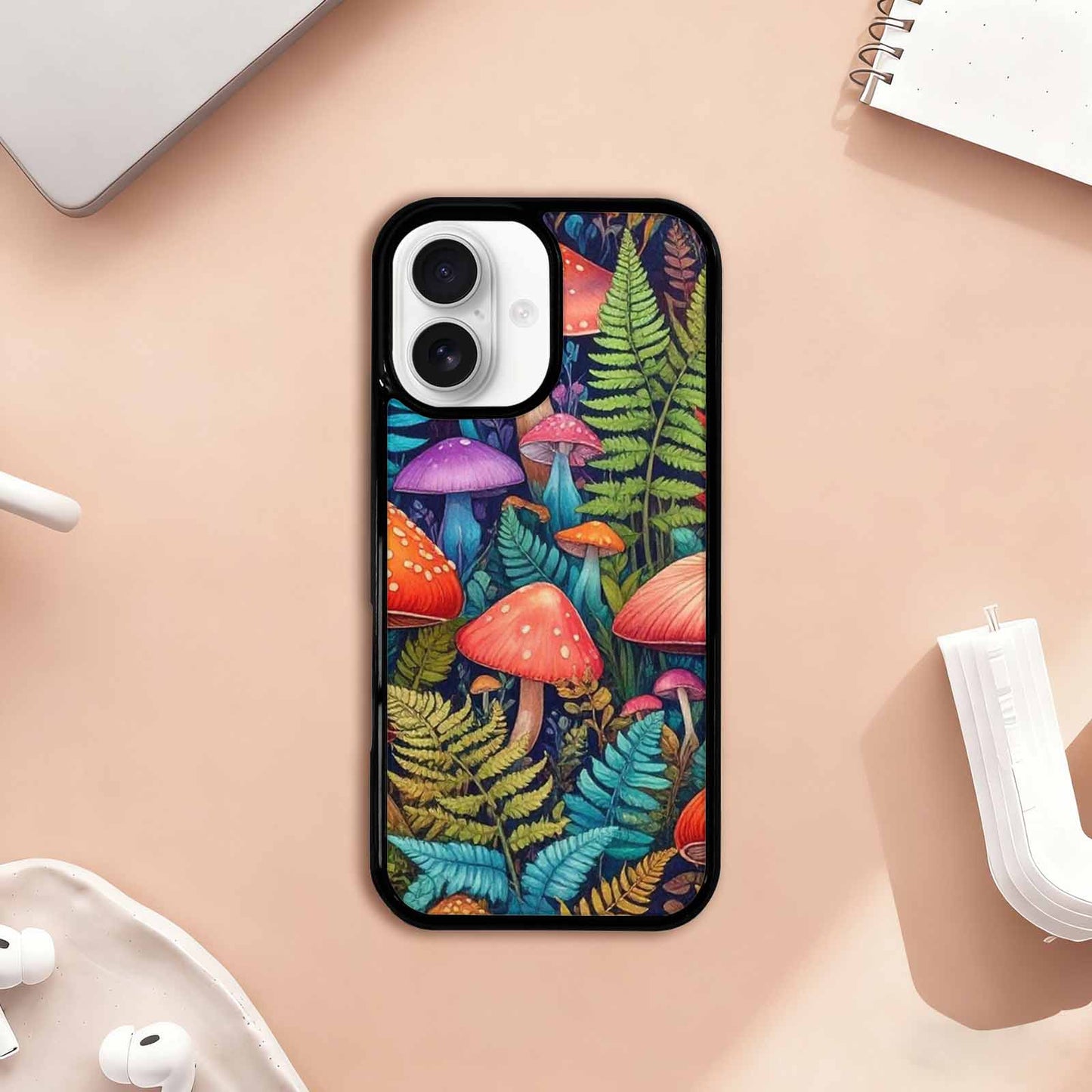 iPhone 17 Case — Mushrooms Botanicalmushrooms P Y2v Floral, Personalized Phone Case