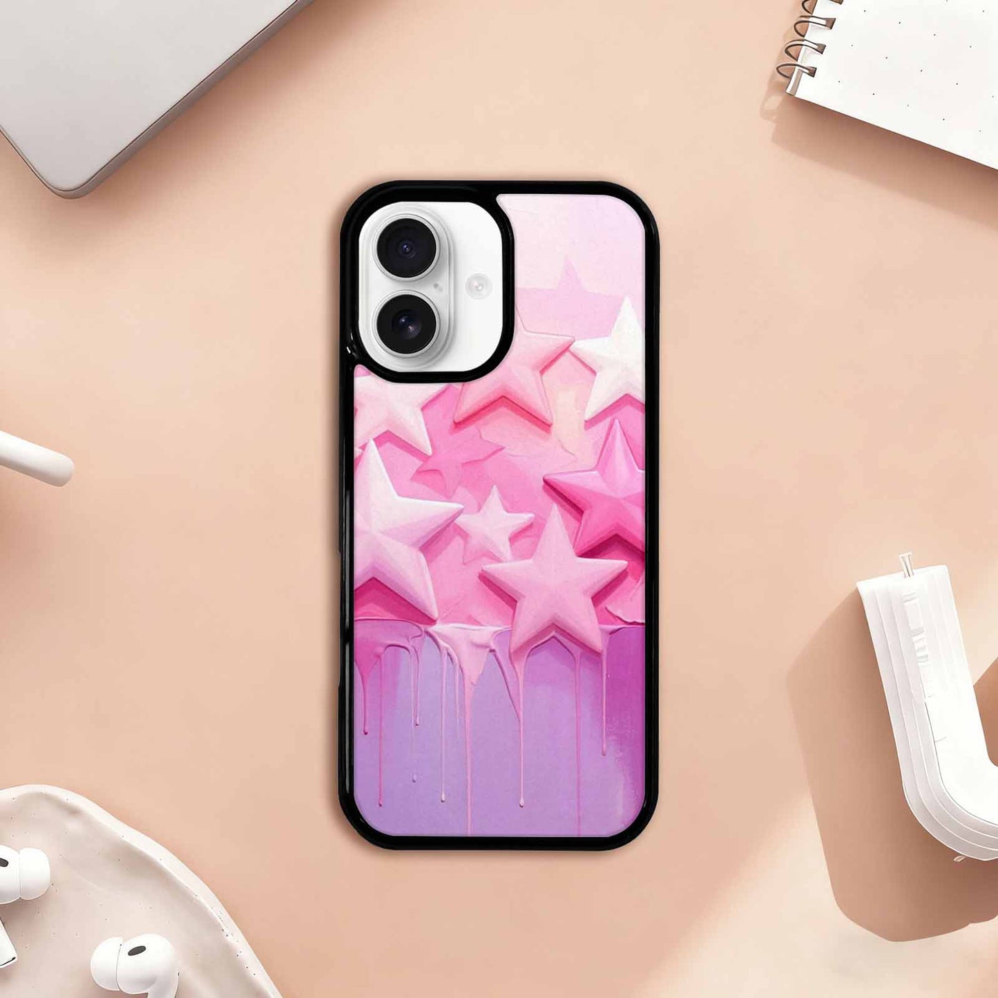 iPhone 17 Case — Seamless Repeating Pattern Of Galaxy Space, Custom Made Phone Cover
