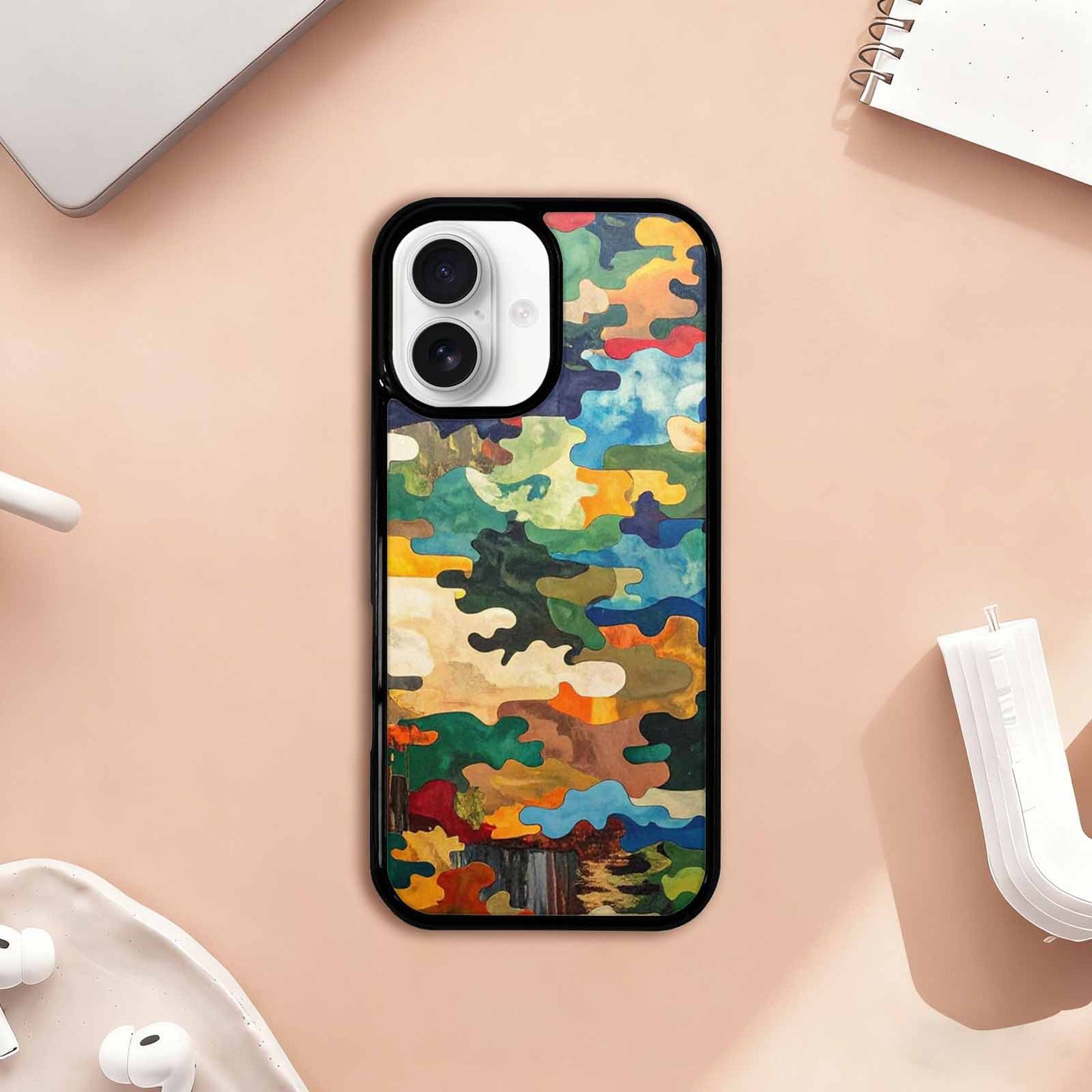 iPhone 17 Case — Camo Patches Full Color Camo, Personalized Phone Case