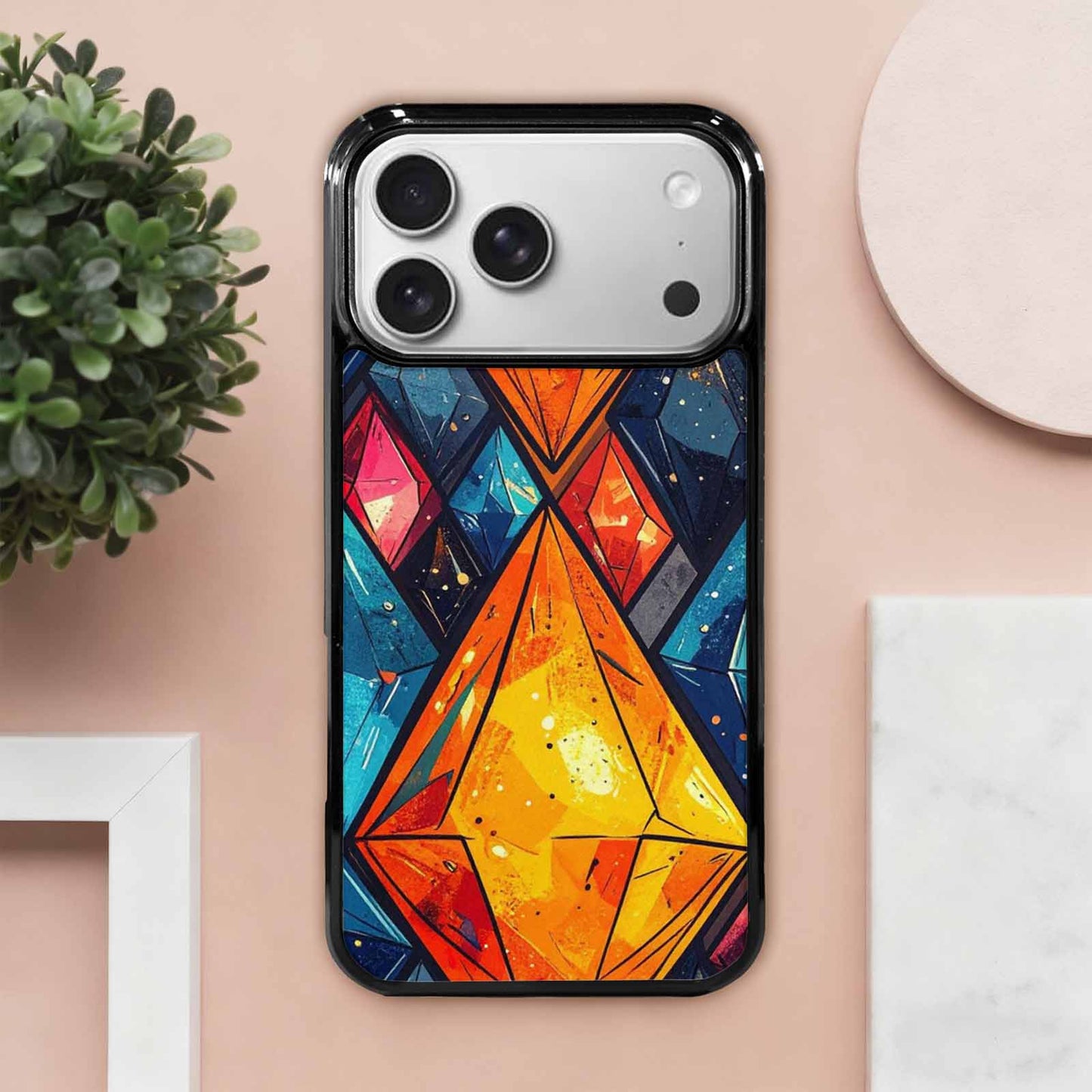 iPhone 17 Pro Max Case — Vintage Summer Diamond Retro Vintage, Custom Printed Phone Case