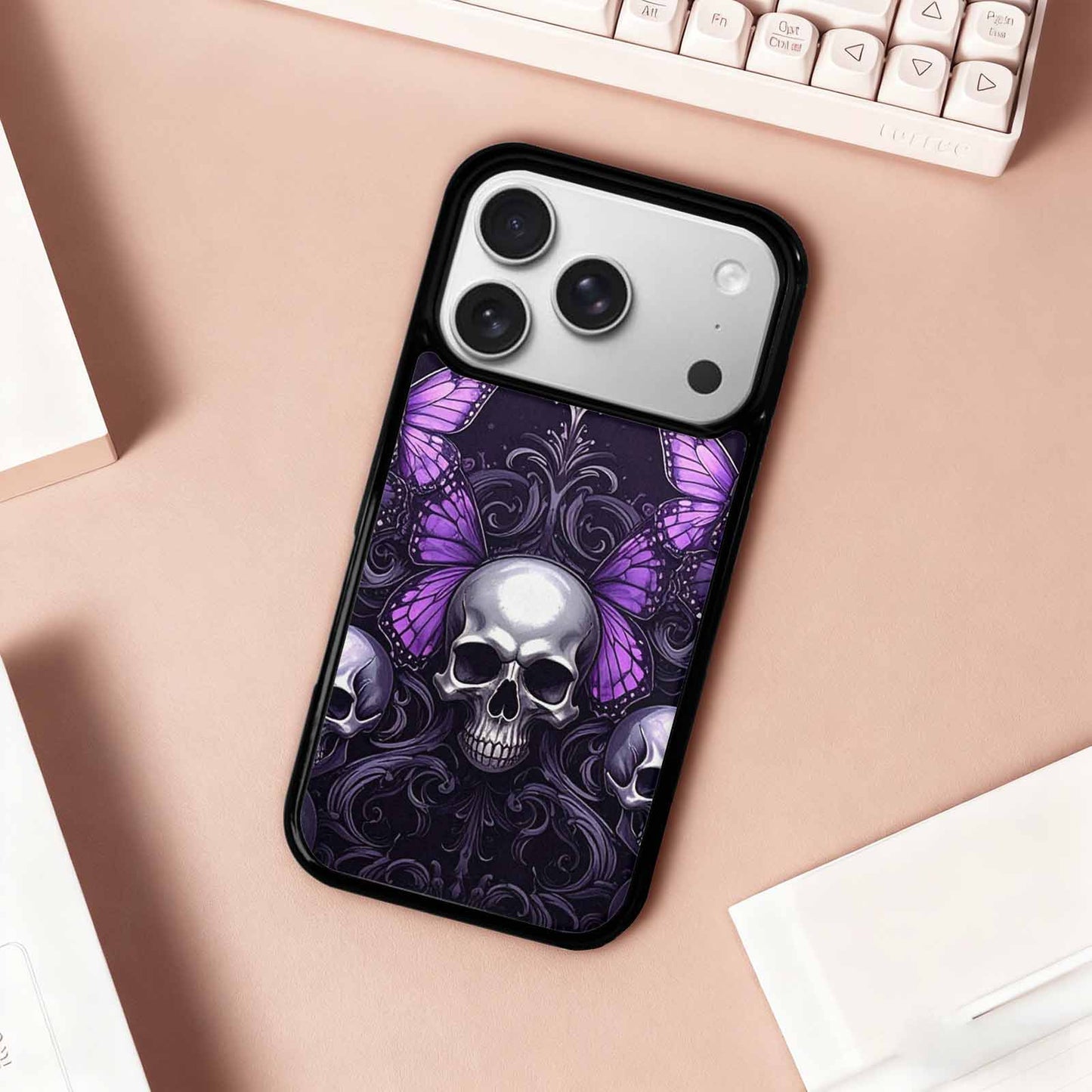 iPhone 17 Pro Case — Skull Dark Art Gothic Print Gothic, Custom Print Case Cover