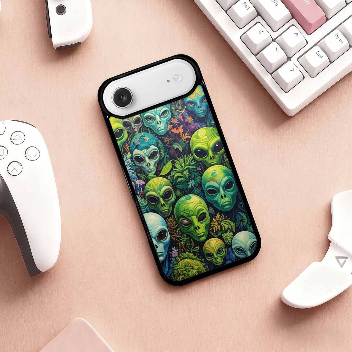 iPhone 17 Air Case — Aliens Pattern Hundreds Of Sma Alien, Custom Made Phone Cover