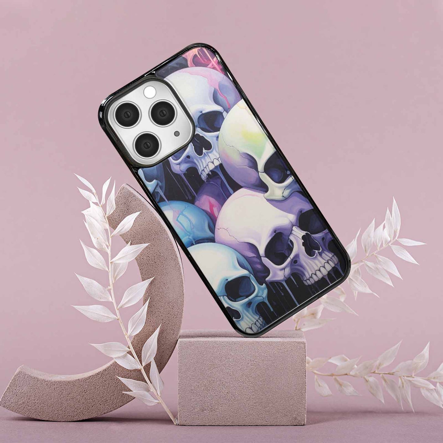 iPhone 15 Pro Max Case — Dark Black And White Color Tone, Original Design Phone Case