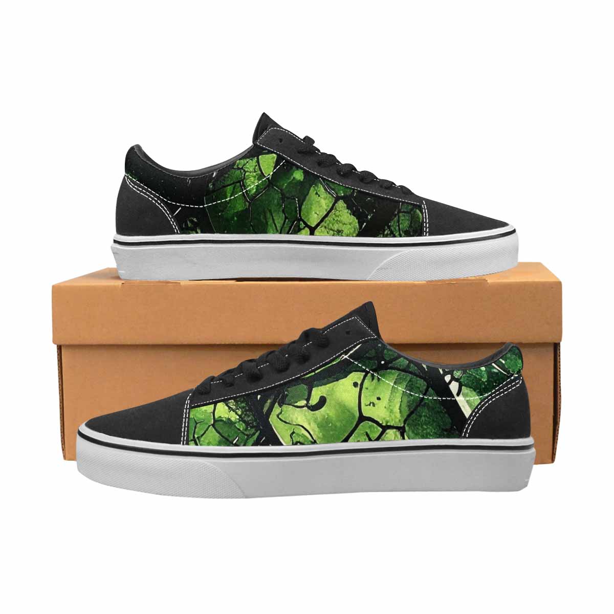 WOMEN'S Reptile Scale Lace-Up Canvas Grunge Shoes