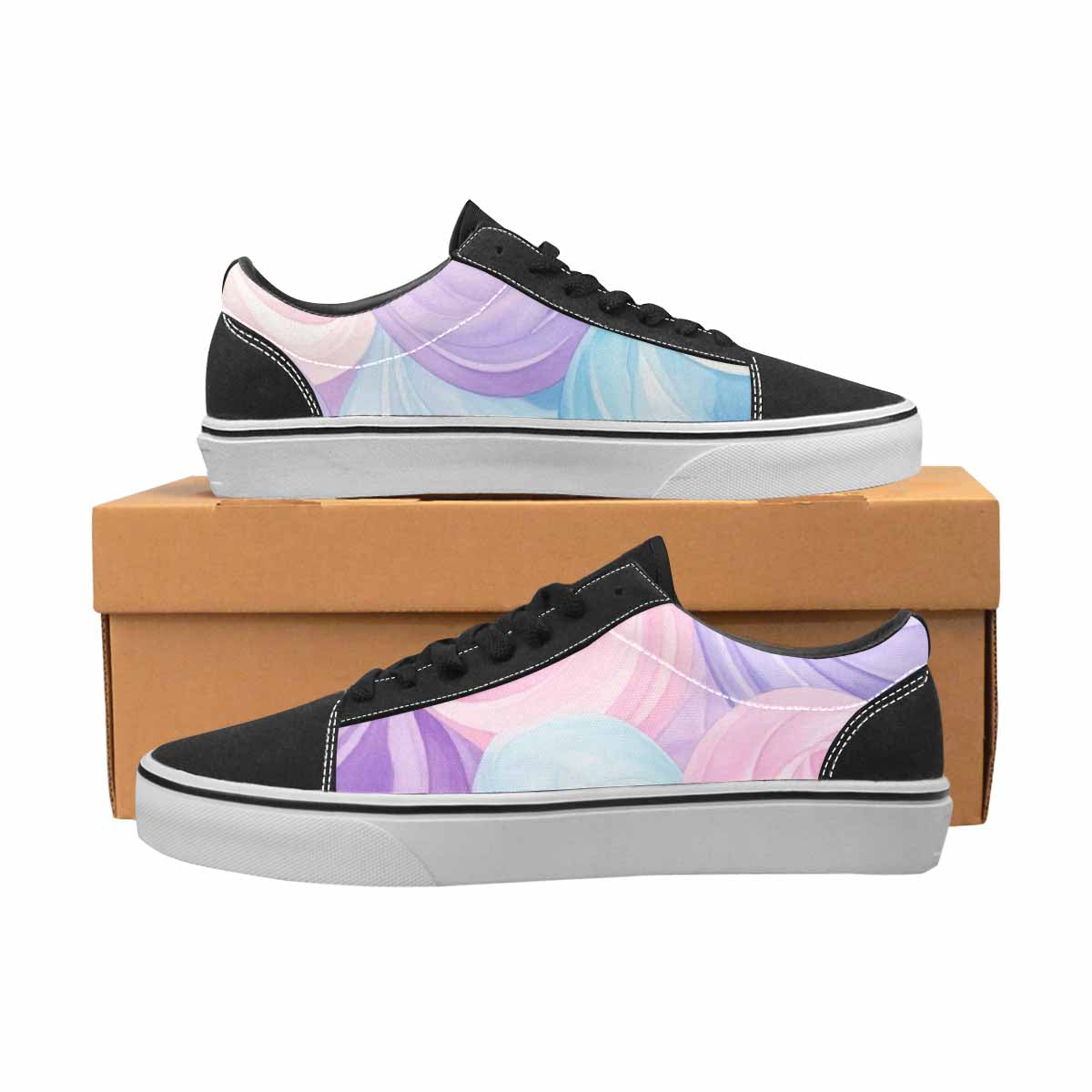 WOMEN'S Tie Dye - Canvas Lace-Up Dark Academia Shoes