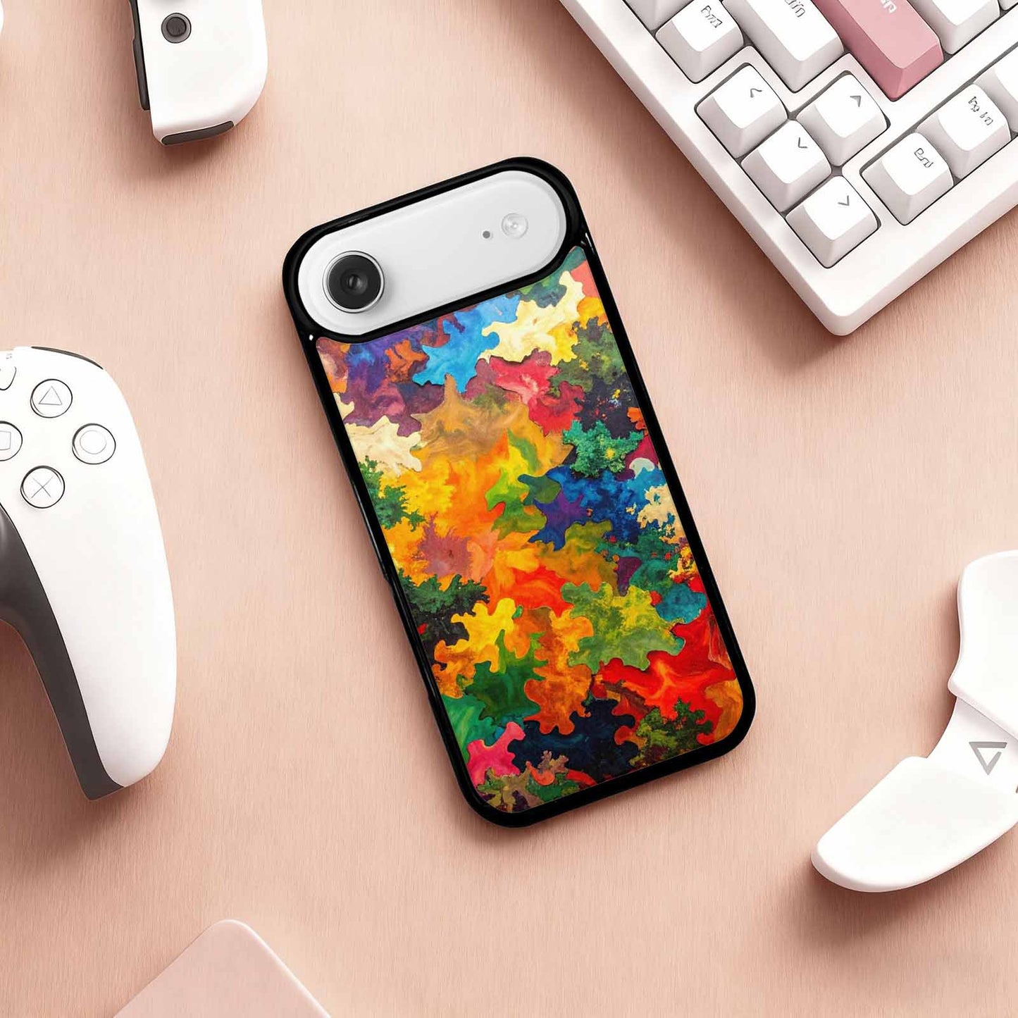 iPhone 17 Air Case — Camo Patches Full Color Vibrant Camo, Custom Made Phone Cover