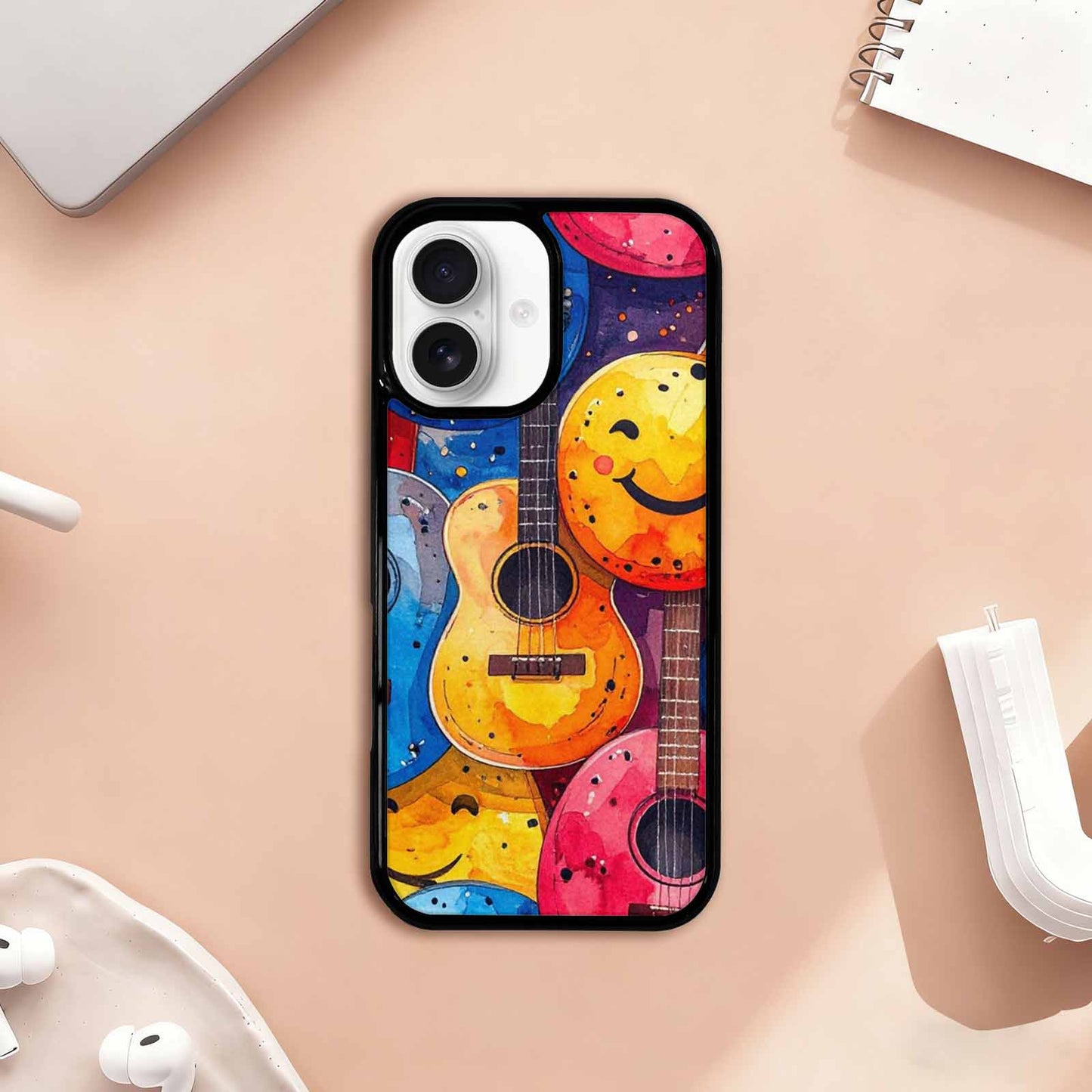 iPhone 17 Case — Watercolor Smiley Face Watercolor Abstract, Custom Phone Case
