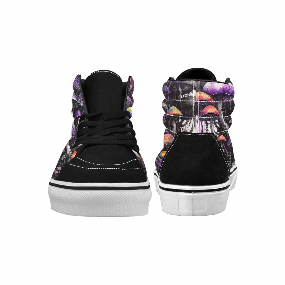 MEN'S Rainbow Drip Mushrooms High Top Canvas Surreal Custom Shoes