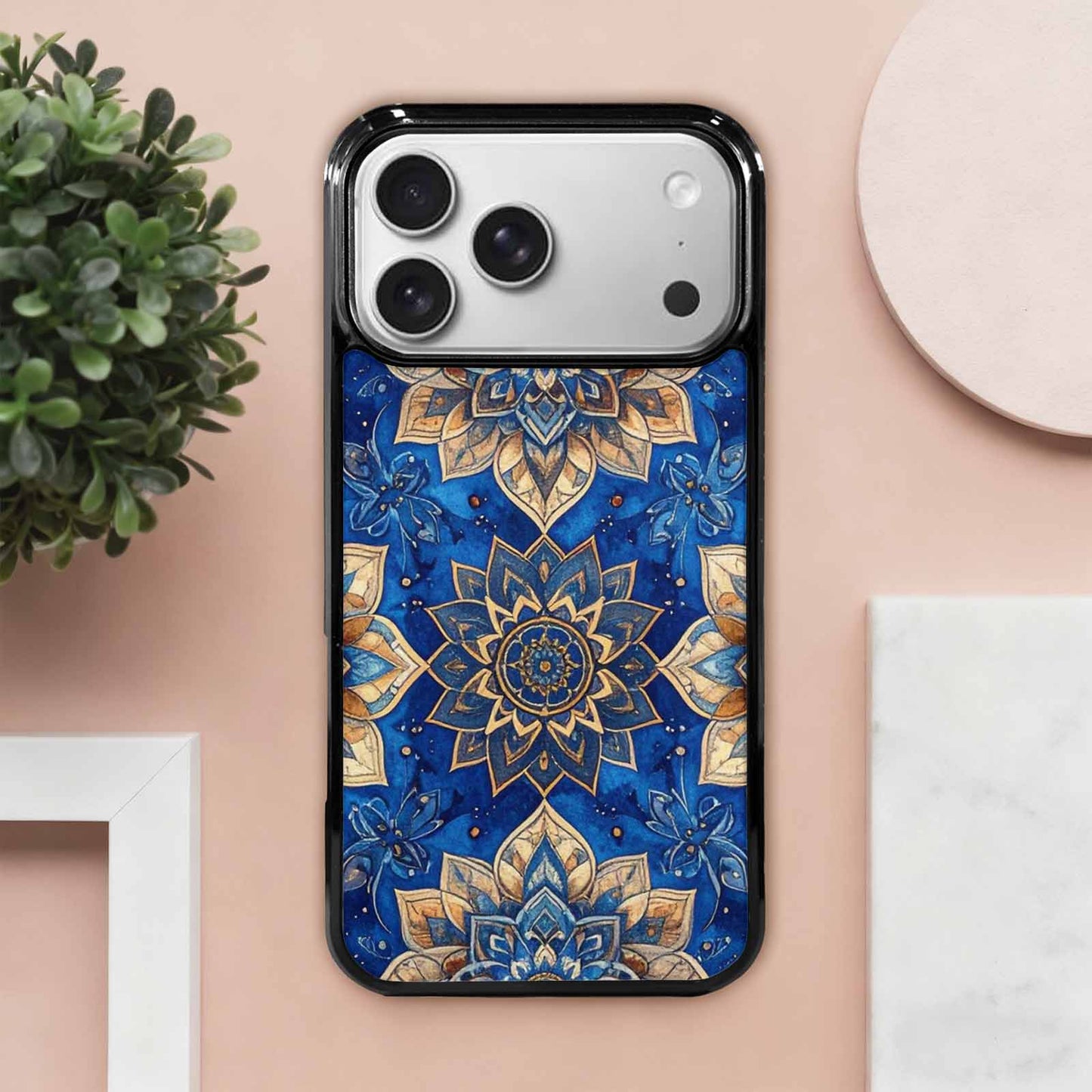 iPhone 17 Pro Max Case — Small Mandala Pattern, Randomly Floral, Custom Art Phone Cover