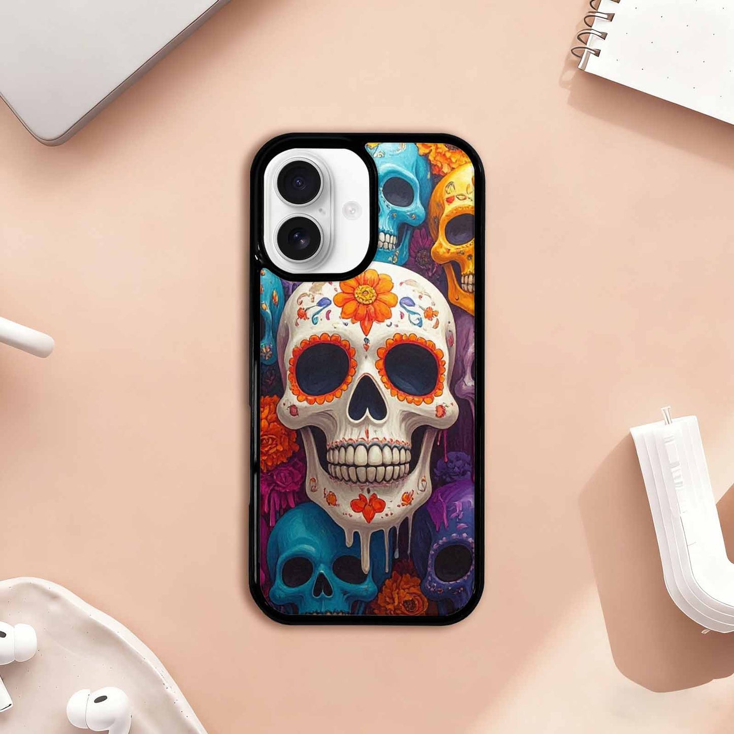iPhone 17 Case — Sugar Skullsmelting Sugar Skulls V0q Gothic, Original Design Phone Case