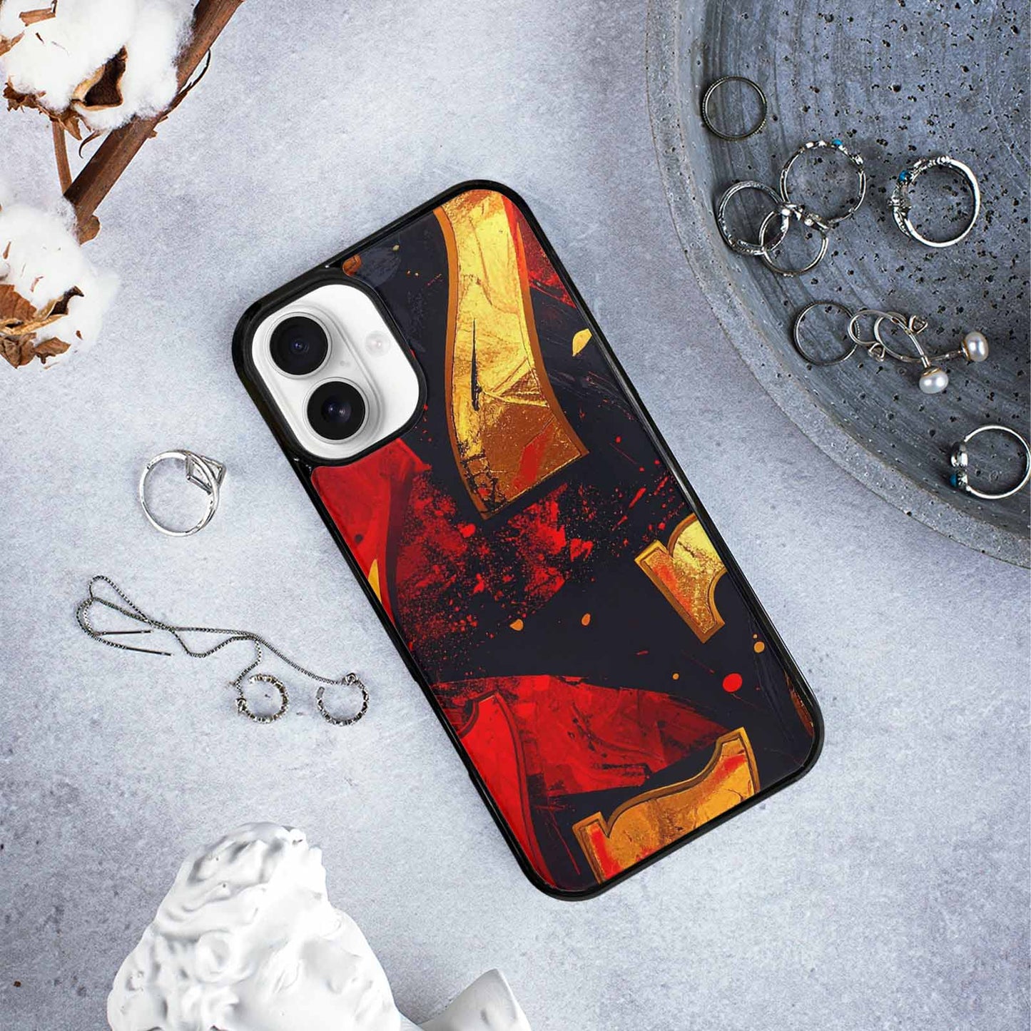 iPhone 16 Plus Case — Dice And Casino Pattern Seamless Repeat, Personalized Phone Case