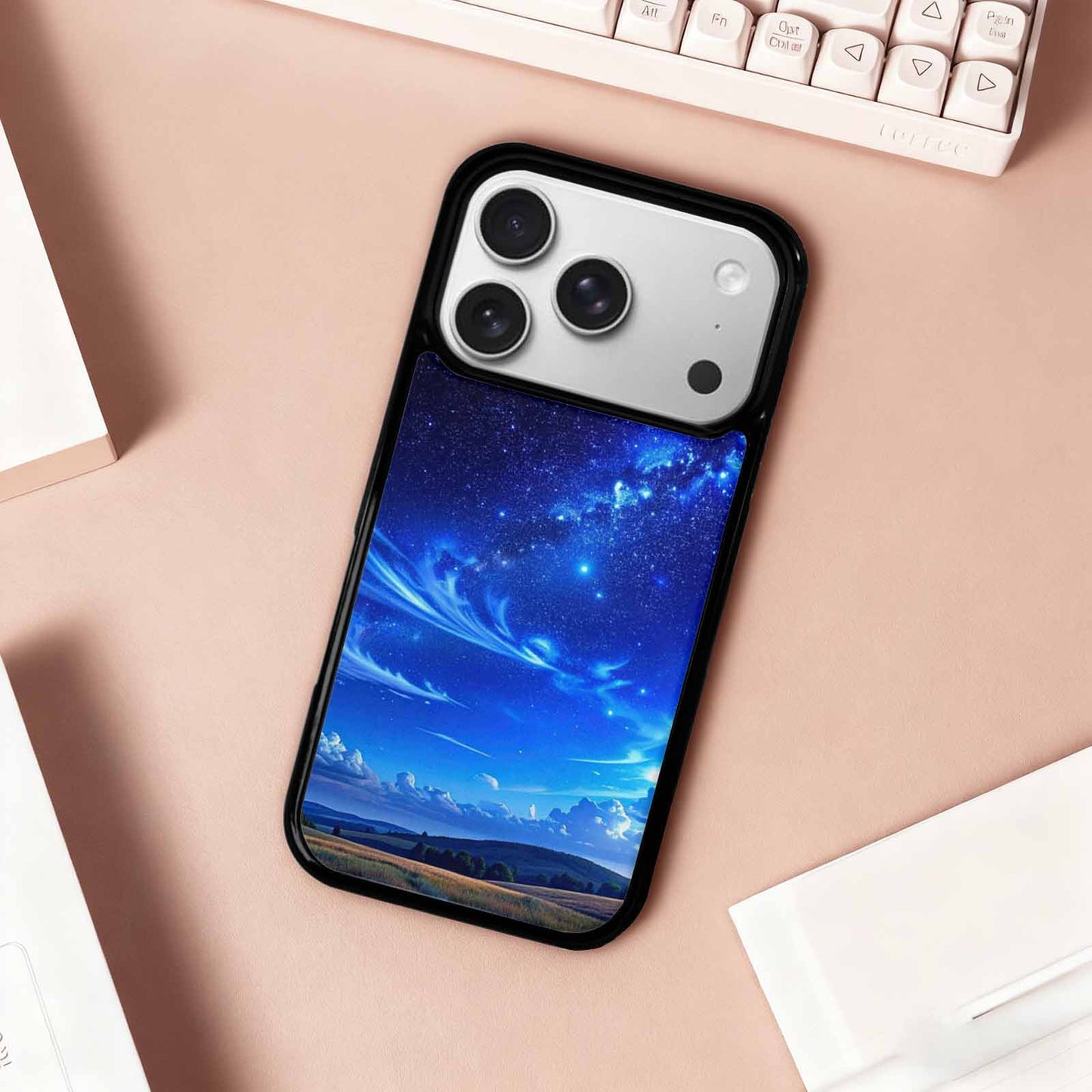 iPhone 17 Pro Case — Van Gogh Starry Night Galaxy Space, Custom Printed Phone Case