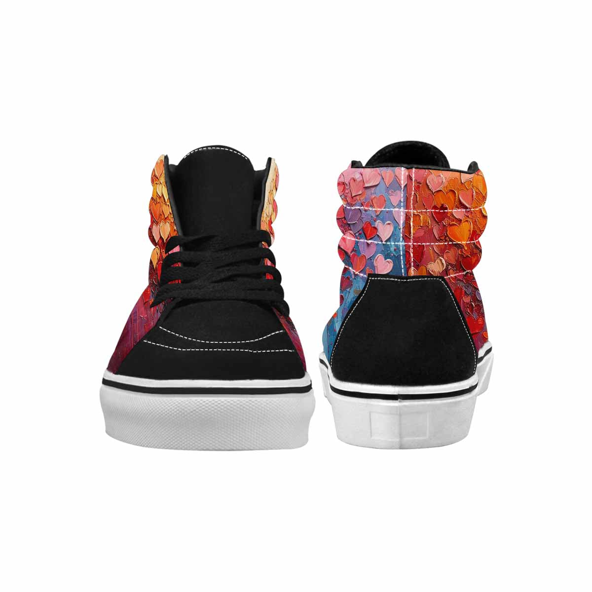 MEN'S Heart Burst High Top Canvas Vibrant Chaos Sneakers