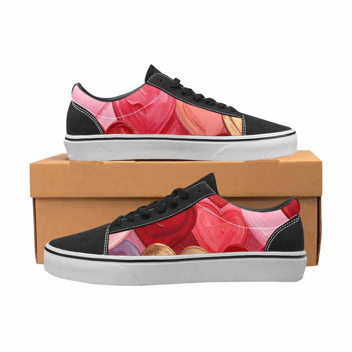 WOMEN'S No Words Or Canvas Lace-Up Dark Academia Custom Sneakers