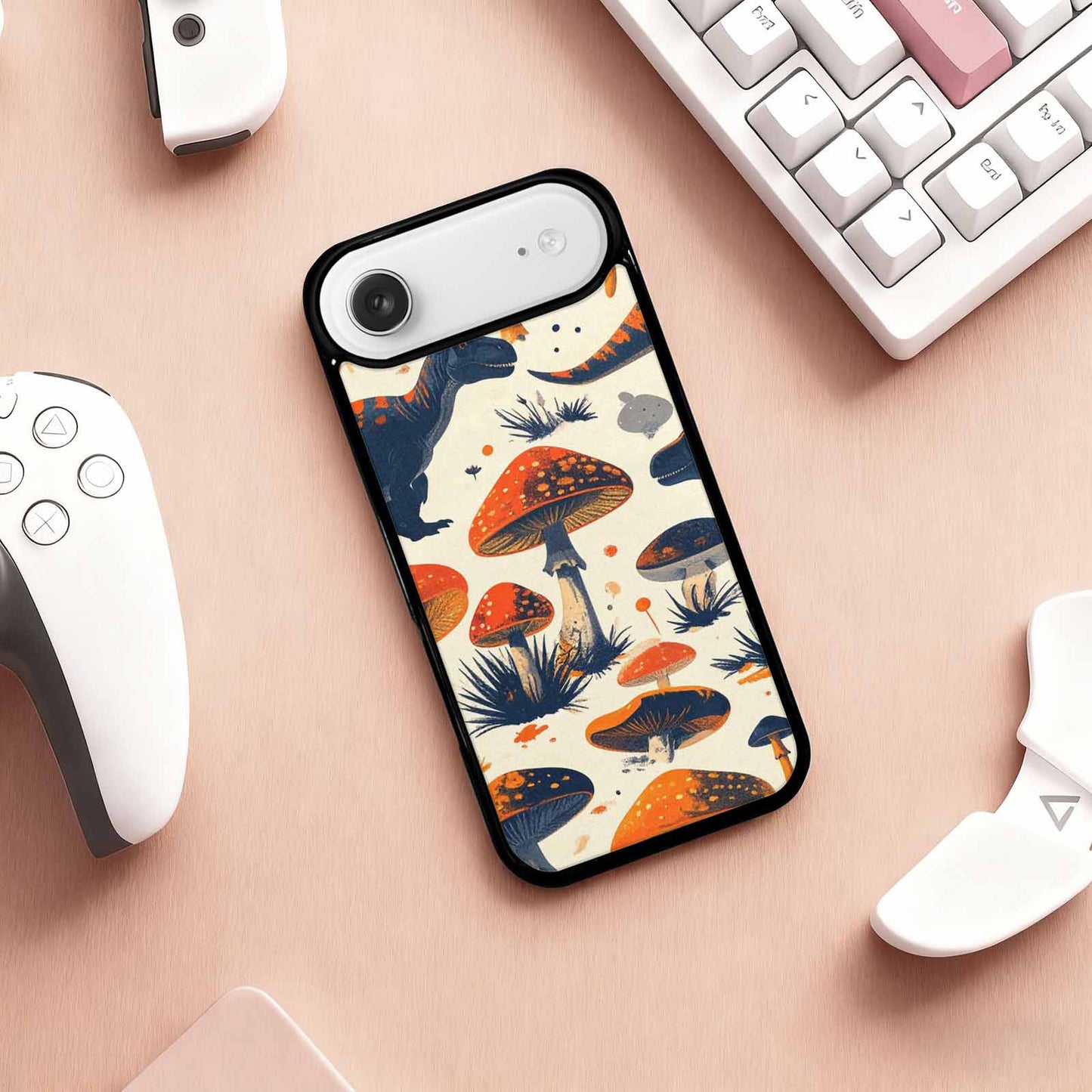 iPhone 17 Air Case — Vintage Dinosaurs Mushroom Retro Vintage, Original Design Phone Case
