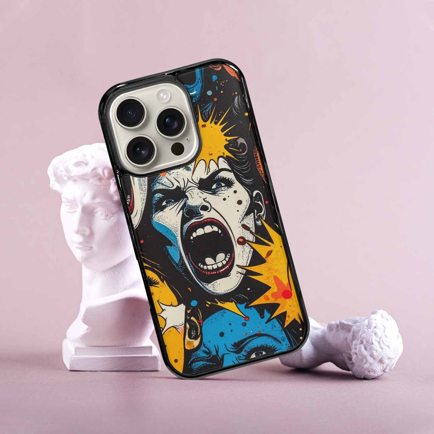 iPhone 16 Pro Case — Comic Book Scream Comic Book Scream, Custom Made Phone Cover