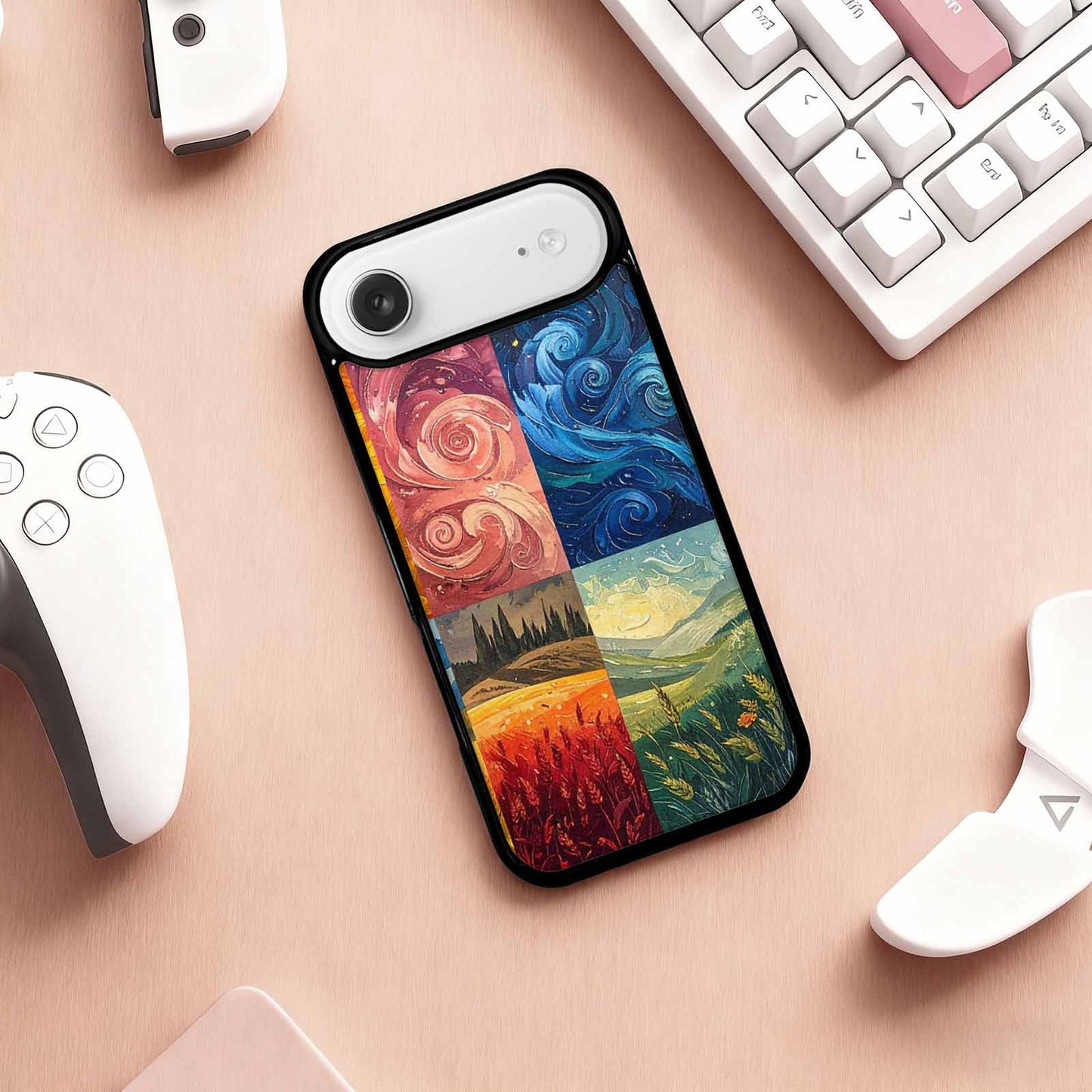 iPhone 17 Air Case — Small Van Gogh Style Swirl Galaxy, Original Design Phone Case