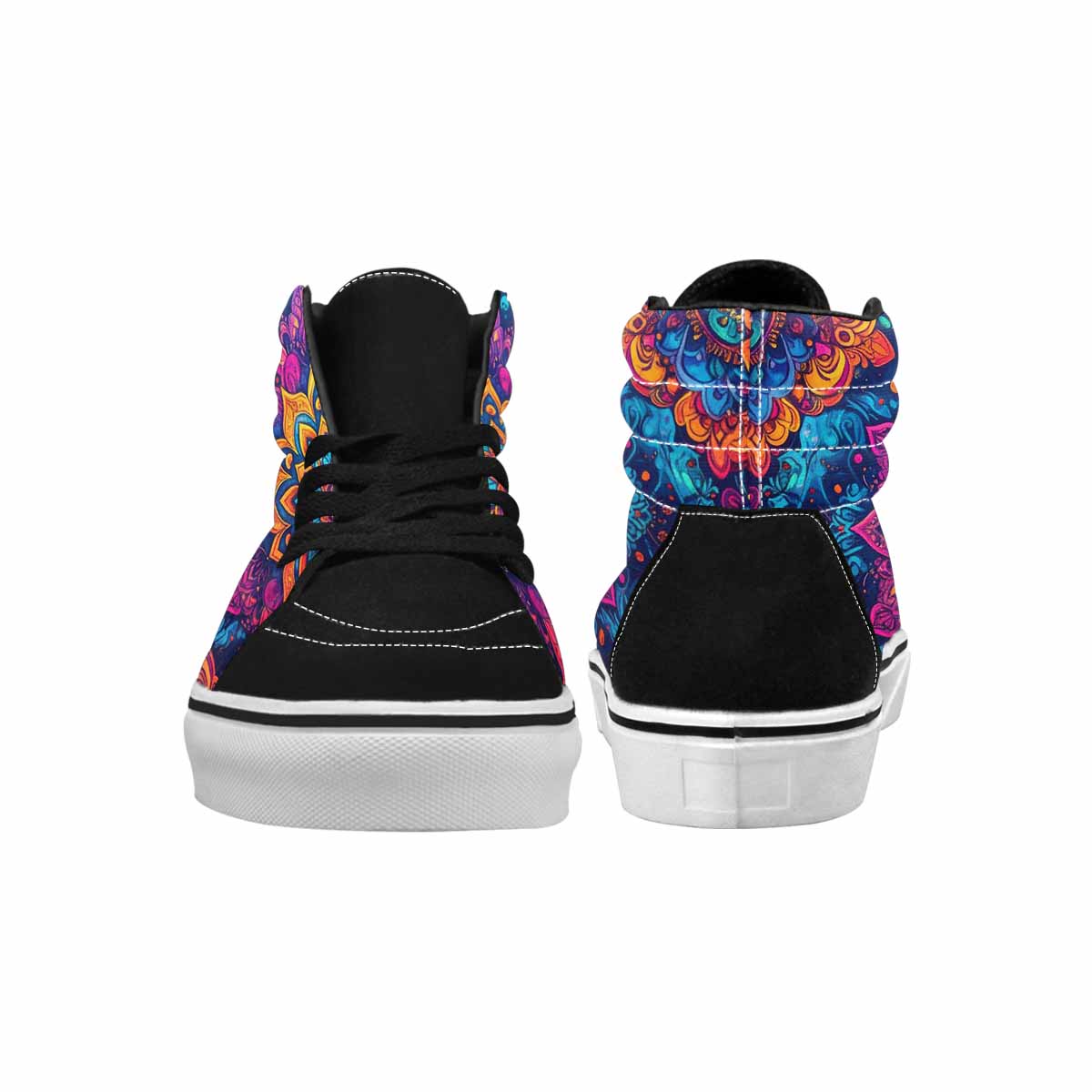WOMEN'S Tie Dye Mandala High Top Canvas Dark Academia Shoes