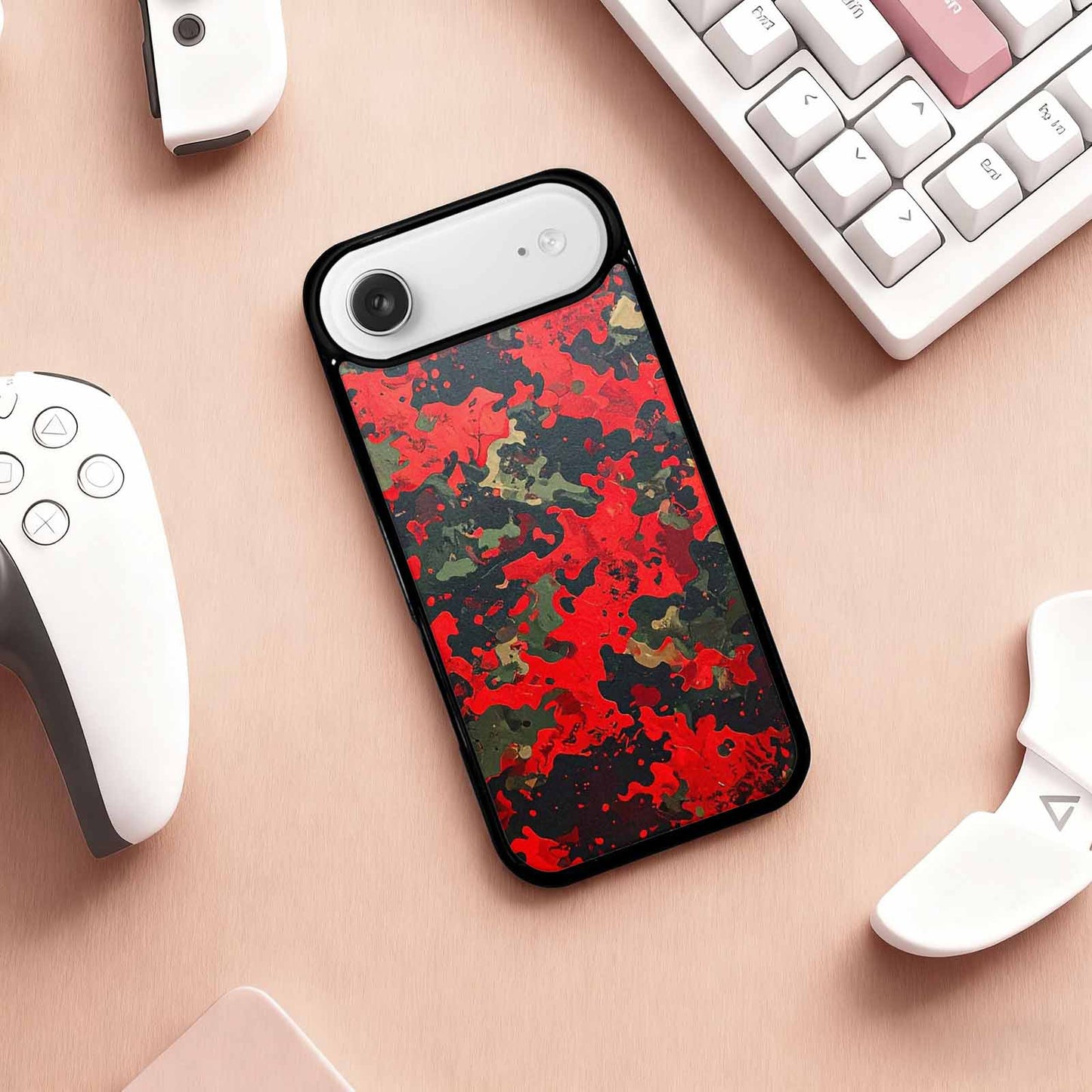 iPhone 17 Air Case — Small Military Camouflage Blotch Pattern Camo, Custom Art Phone Cover