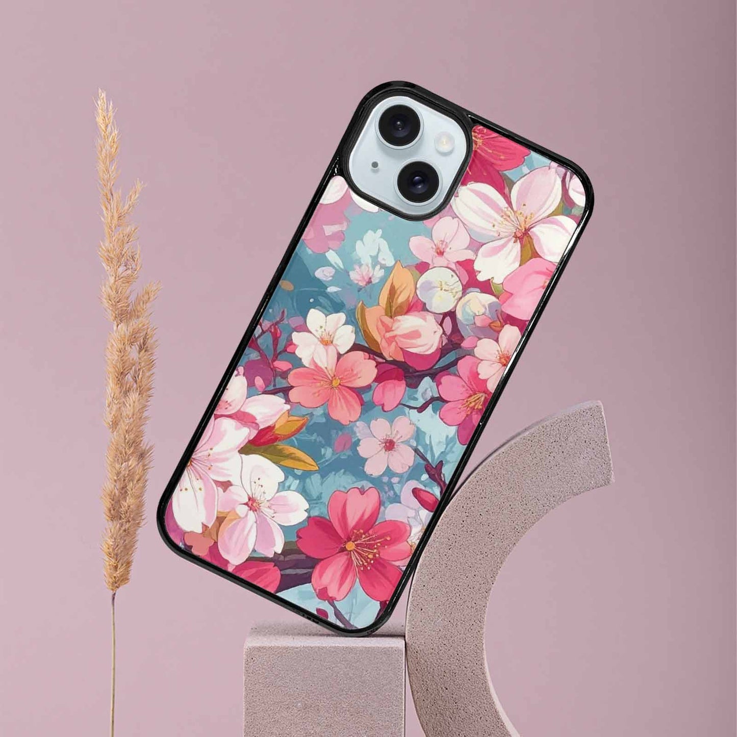iPhone 15 Plus Case — Cherry Blossom Branch Cherry Blossom Branches, Custom Art Phone Cover