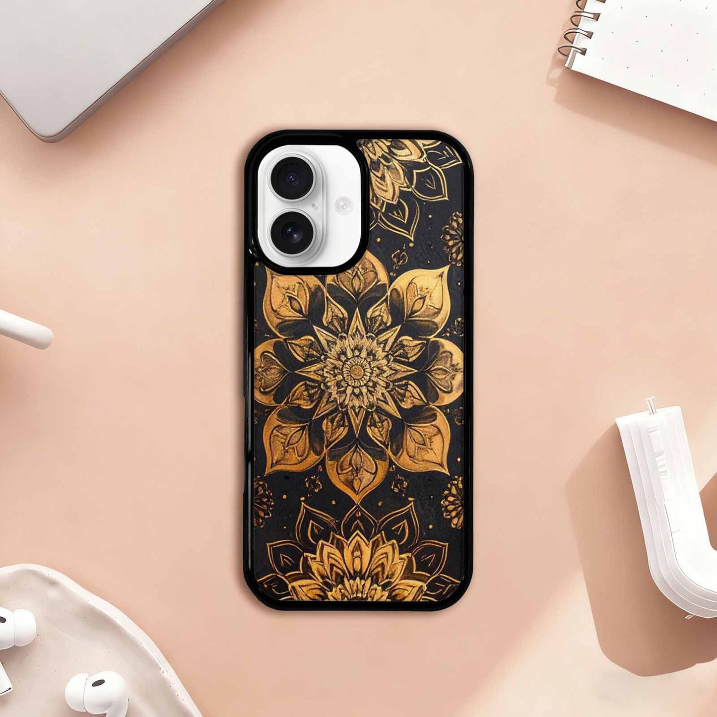 iPhone 17 Case — Small Mandala Pattern, Randomly Floral, Custom Print Case Cover