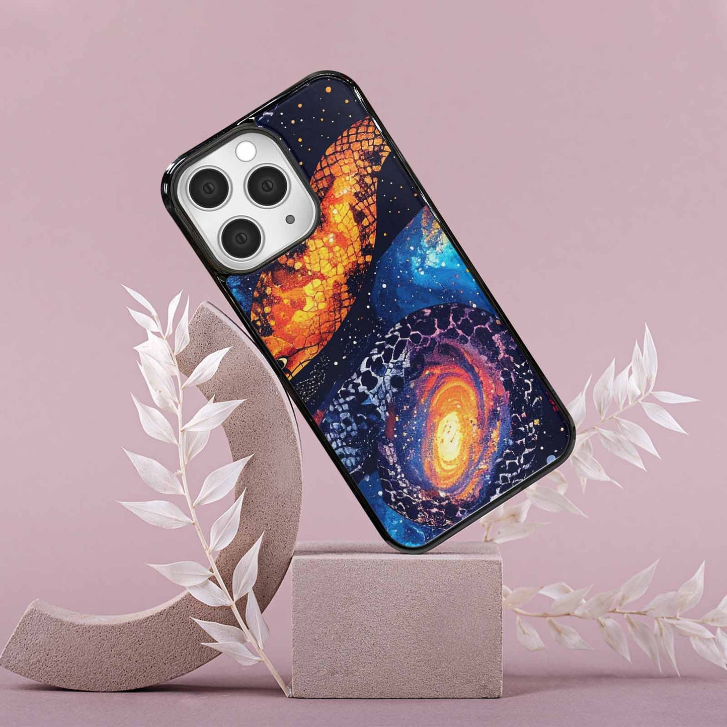 iPhone 15 Pro Max Case — Galaxy Snake Print Custom, Custom Designed Case Cover