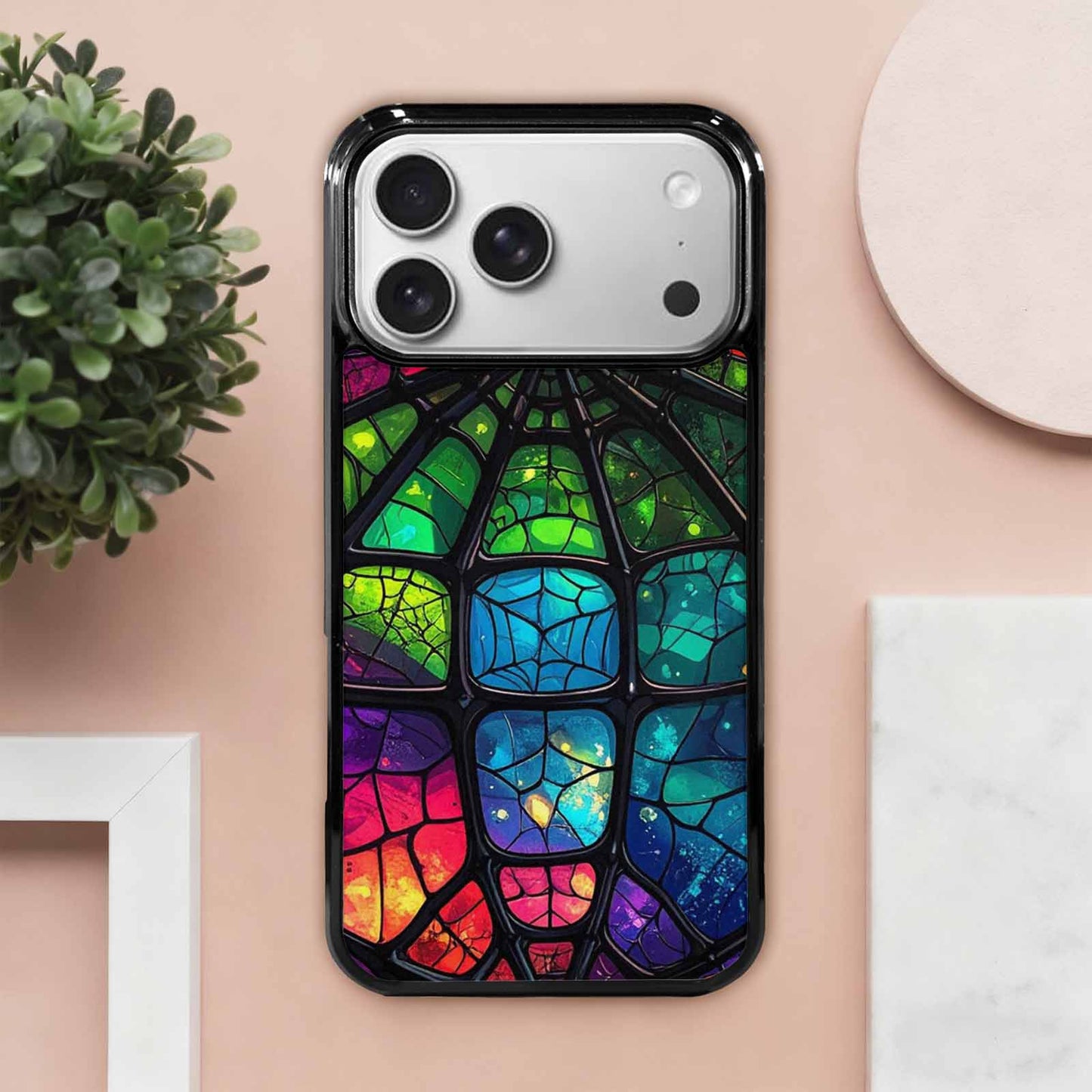 iPhone 17 Pro Max Case — Neon Camo Spider Camo, Custom Made Phone Cover