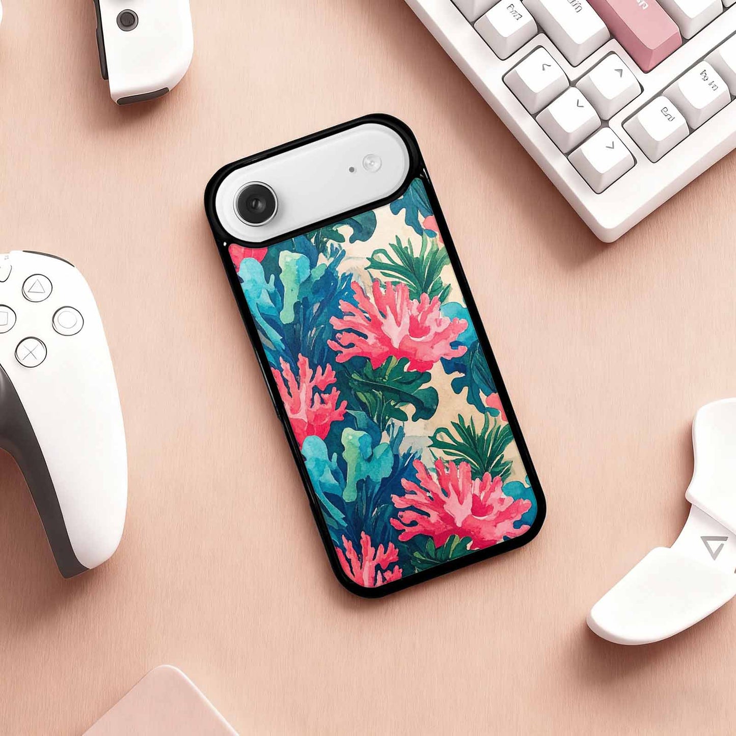 iPhone 17 Air Case — Seamless Tileable Pattern Of Overlapping Camo, Custom Art Phone Cover