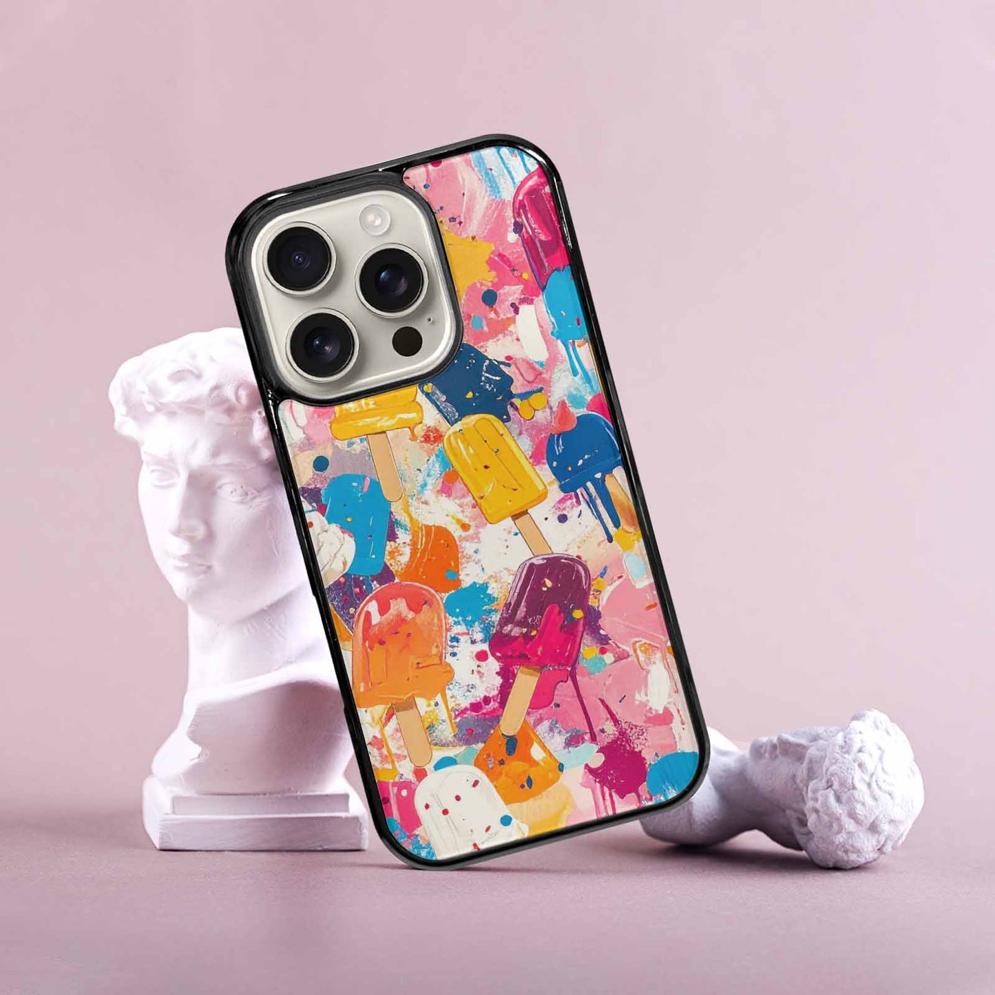 iPhone 16 Pro Case — Ice Cream Motif Ice Cream Motifs, Custom Made Phone Cover
