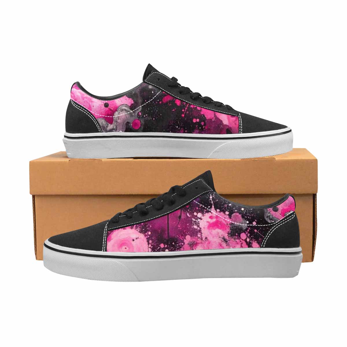 WOMEN'S Galaxy Nebula Lace-Up Canvas Y2K Custom Shoes