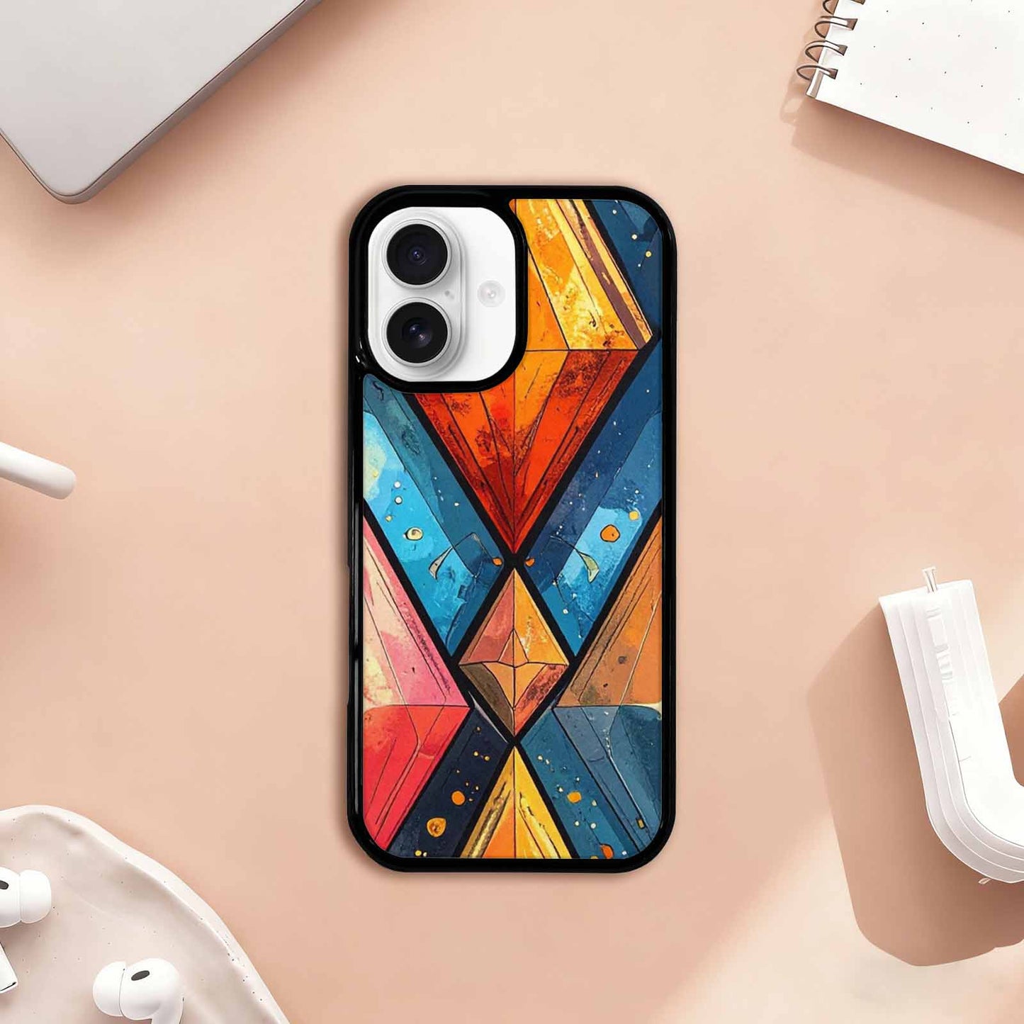 iPhone 17 Case — Vintage Summer Diamond Retro Vintage, Customized Protective Case