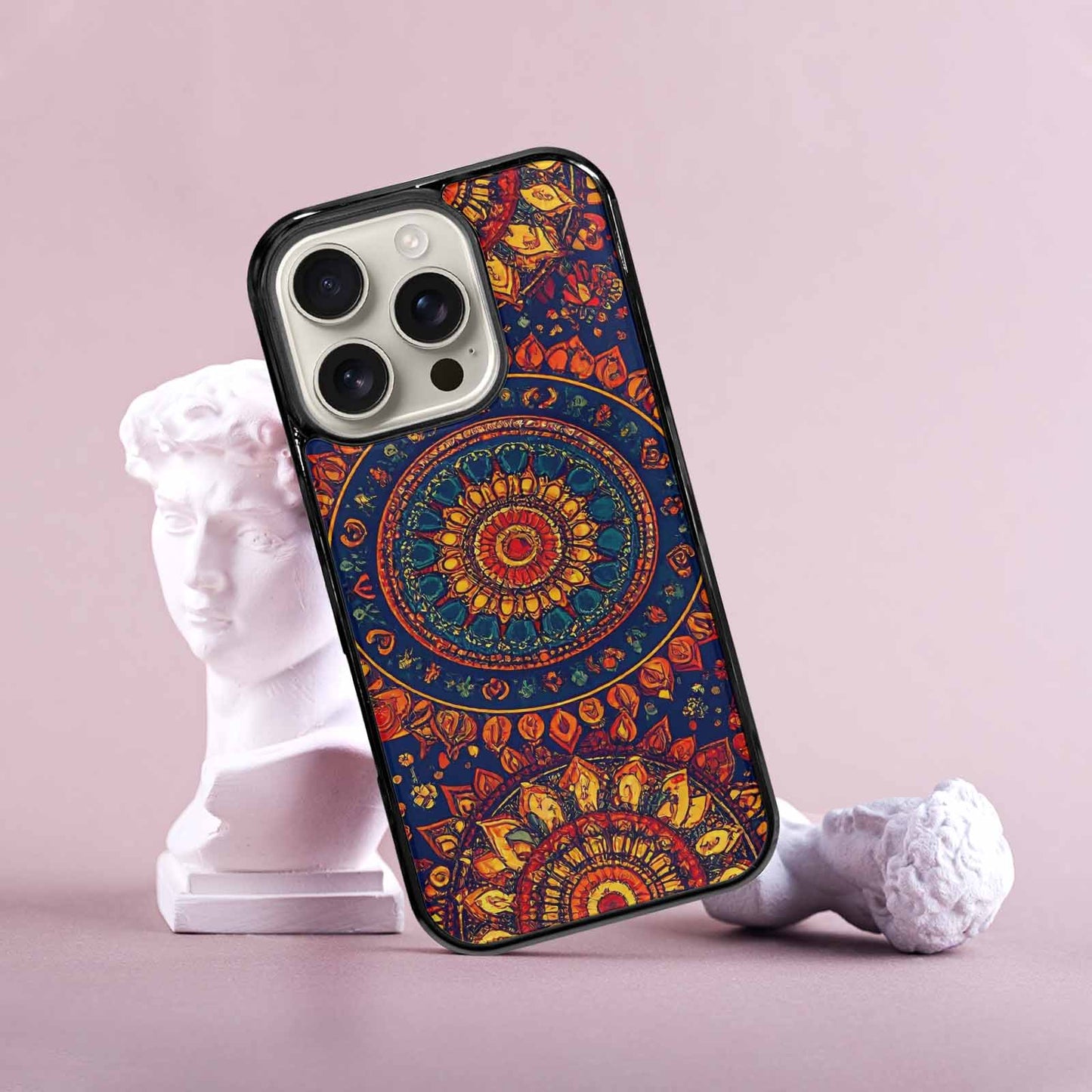 iPhone 16 Pro Case — Mandala Lions, Custom Made Phone Cover