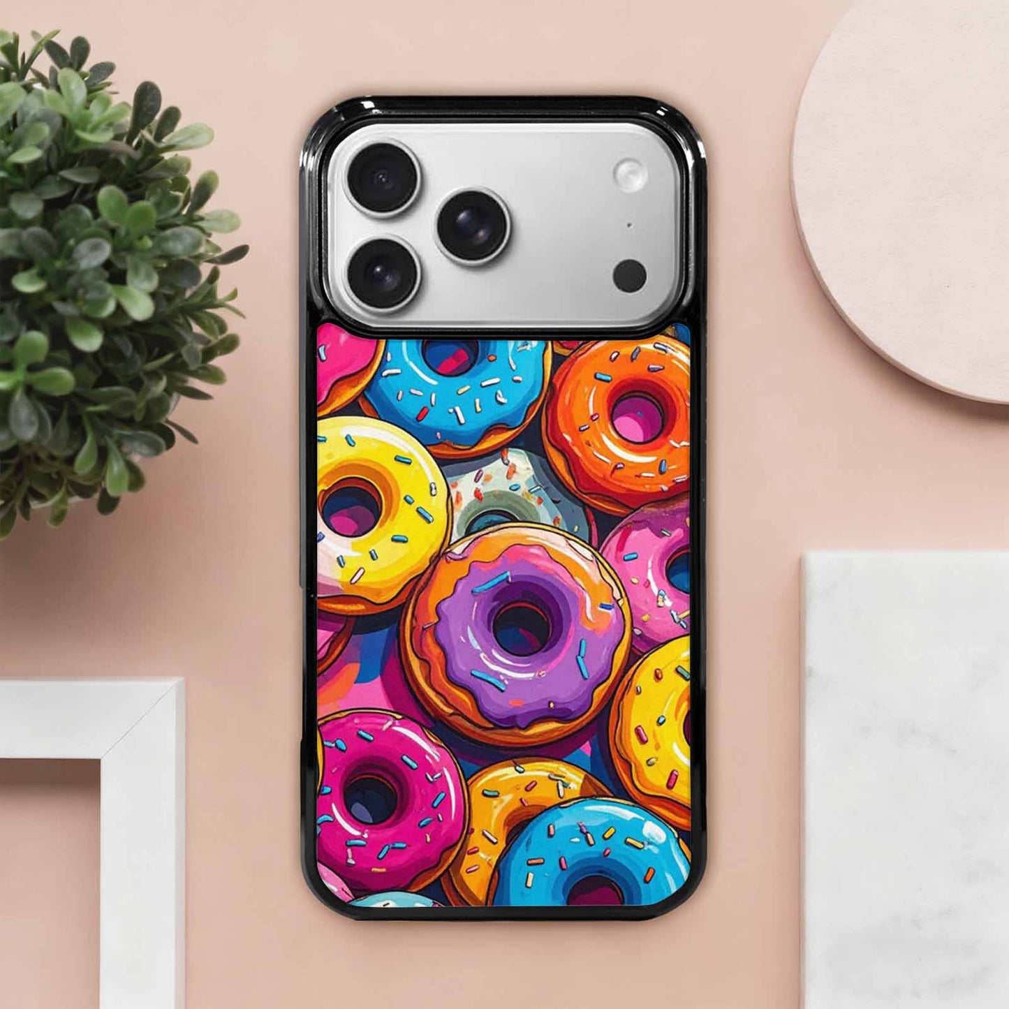 iPhone 17 Pro Max Case — Foil Ice Cream Original Art, Personalized Phone Case