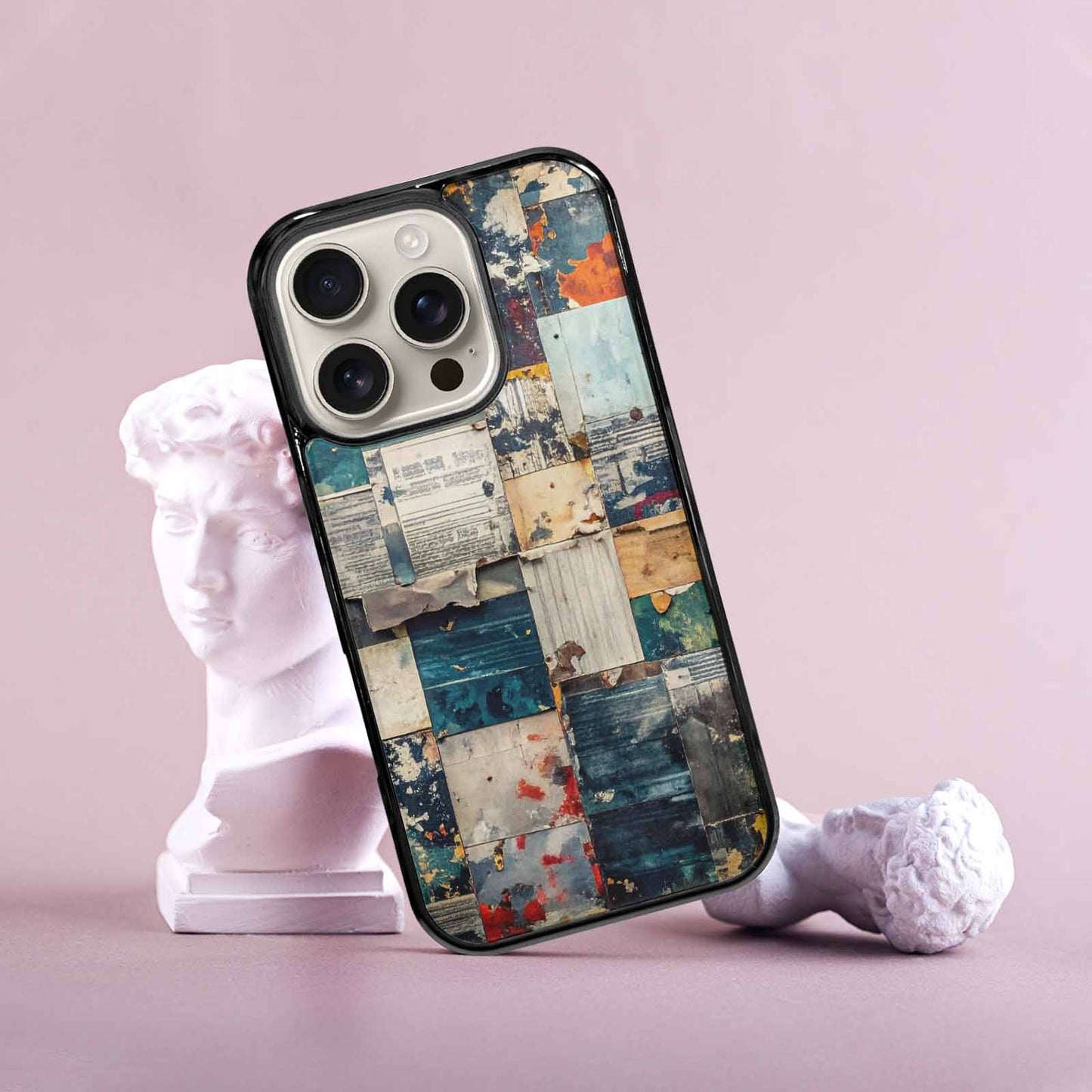 iPhone 16 Pro Case — Distressed Grunge Texture Pattern Hundreds Of, Custom Printed Phone Case