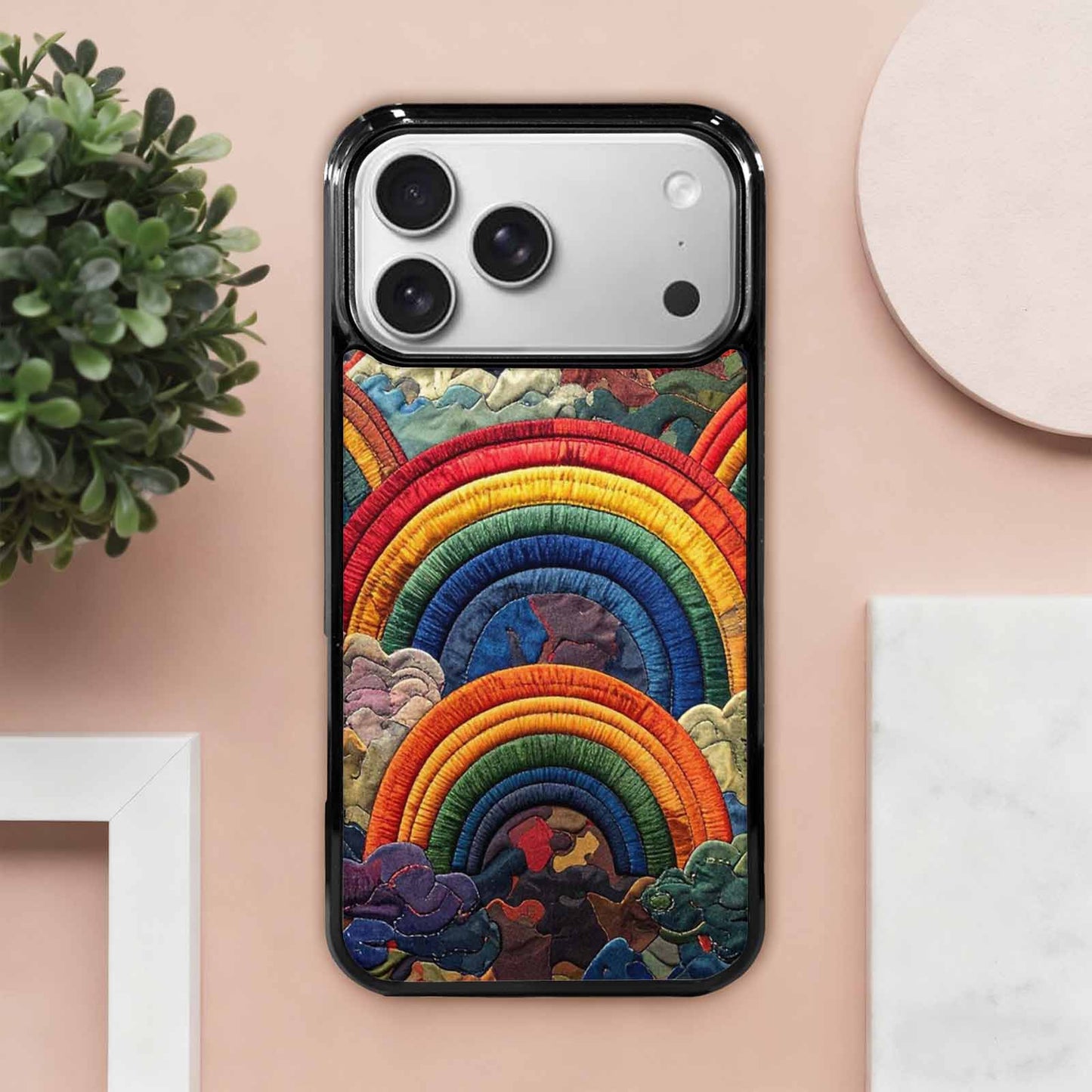 iPhone 17 Pro Max Case — Vivid Camo Rainbow Camo, Personalized Phone Case
