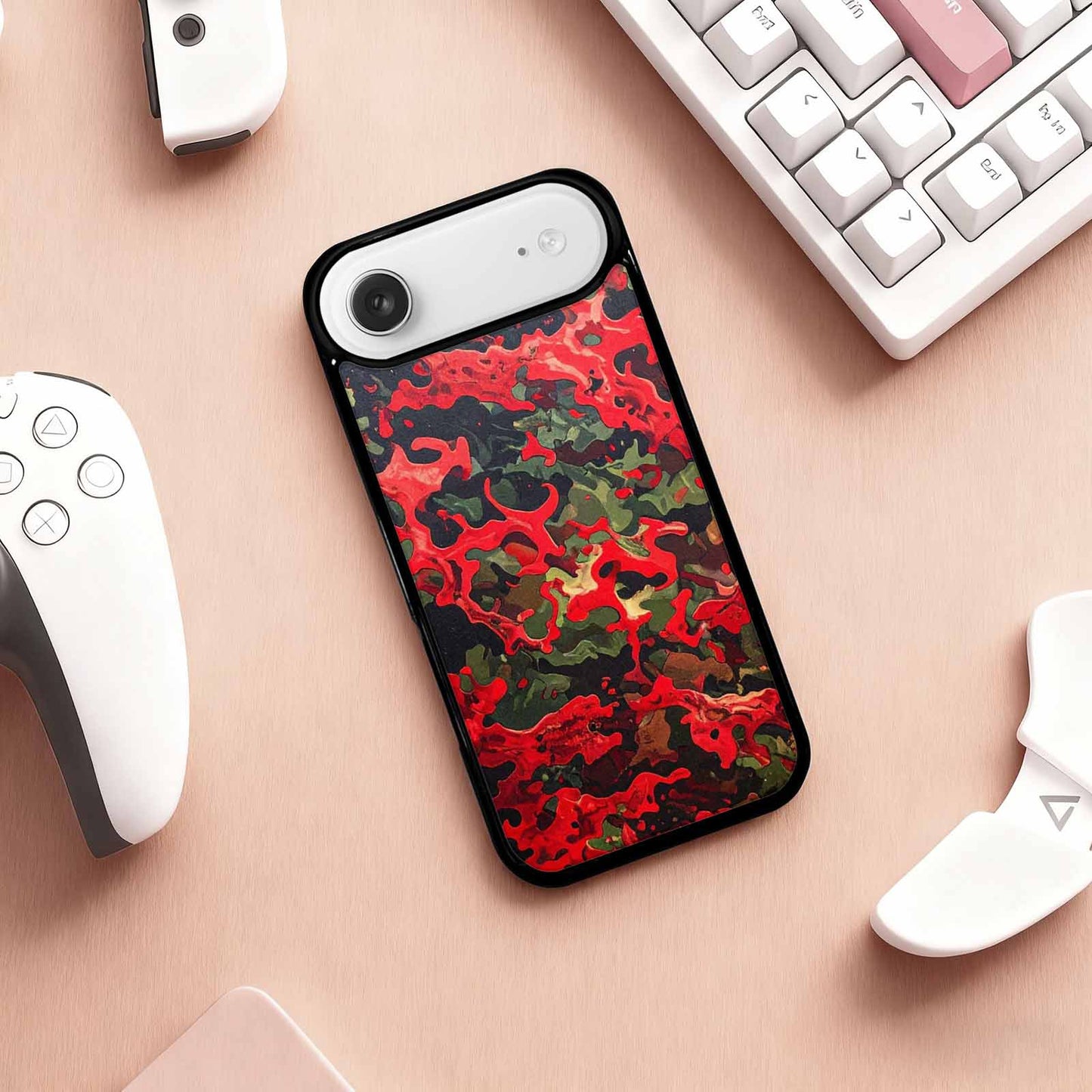 iPhone 17 Air Case — Small Military Camouflage Blotch Pattern Camo, Original Design Phone Case