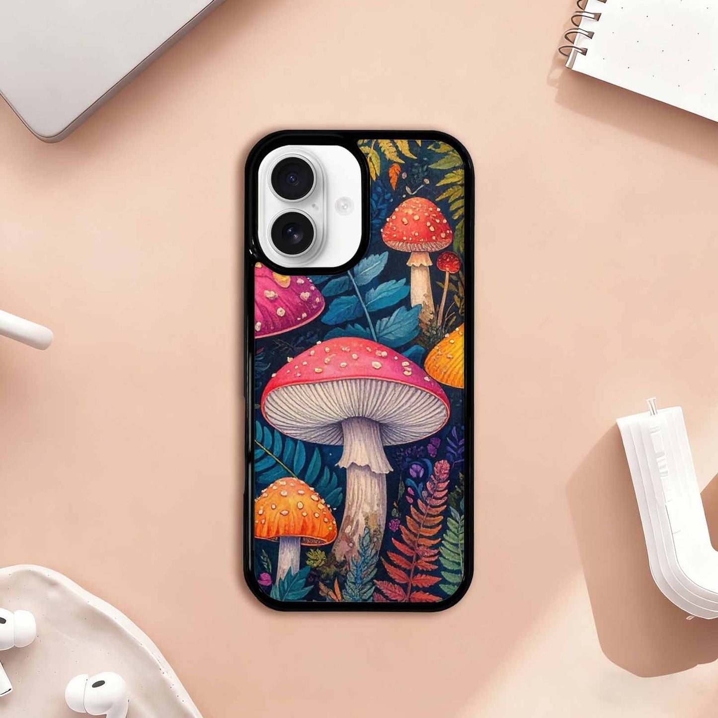 iPhone 17 Case — Mushrooms Botanicalmushrooms P T7m Floral, Customized Protective Case