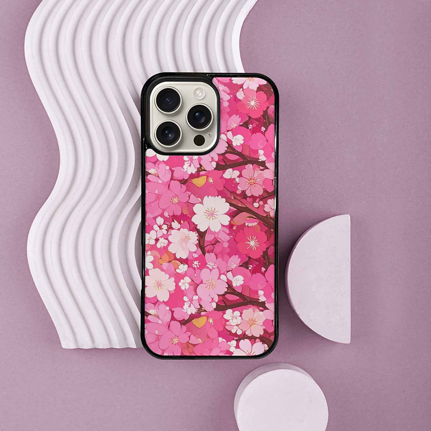 iPhone 16 Pro Max Case — Cherry Blossom Branch Cherry Blo E7l, Custom Made Phone Cover