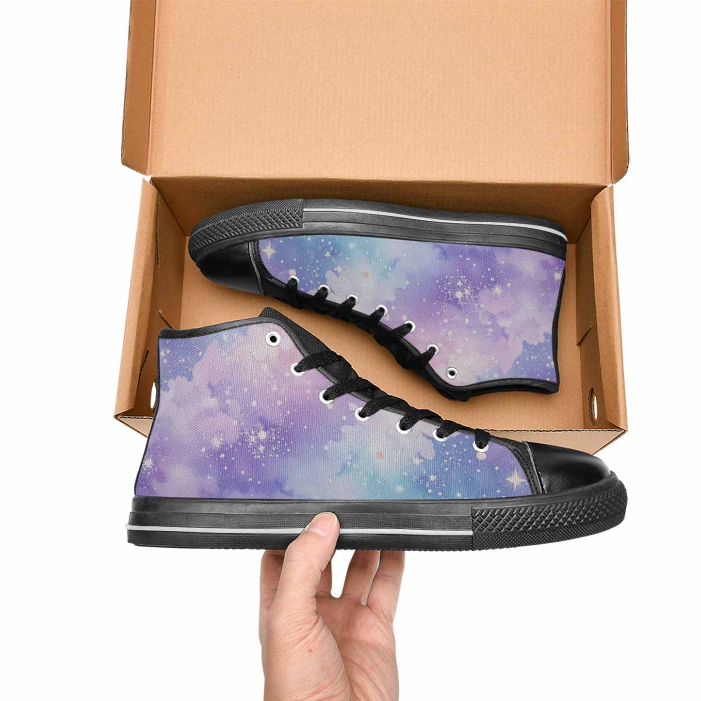 MEN'S Galaxy Art - High Top Canvas Vivid Sneakers