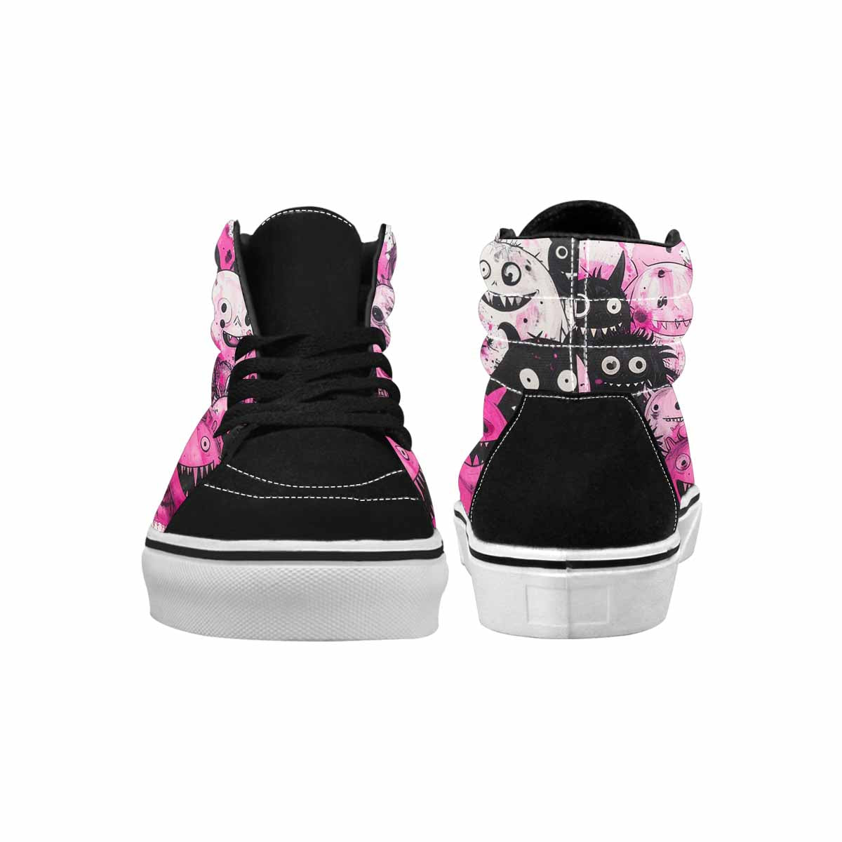 MEN'S Monsters (general) High Top Canvas Wallpaper Art Custom Sneakers