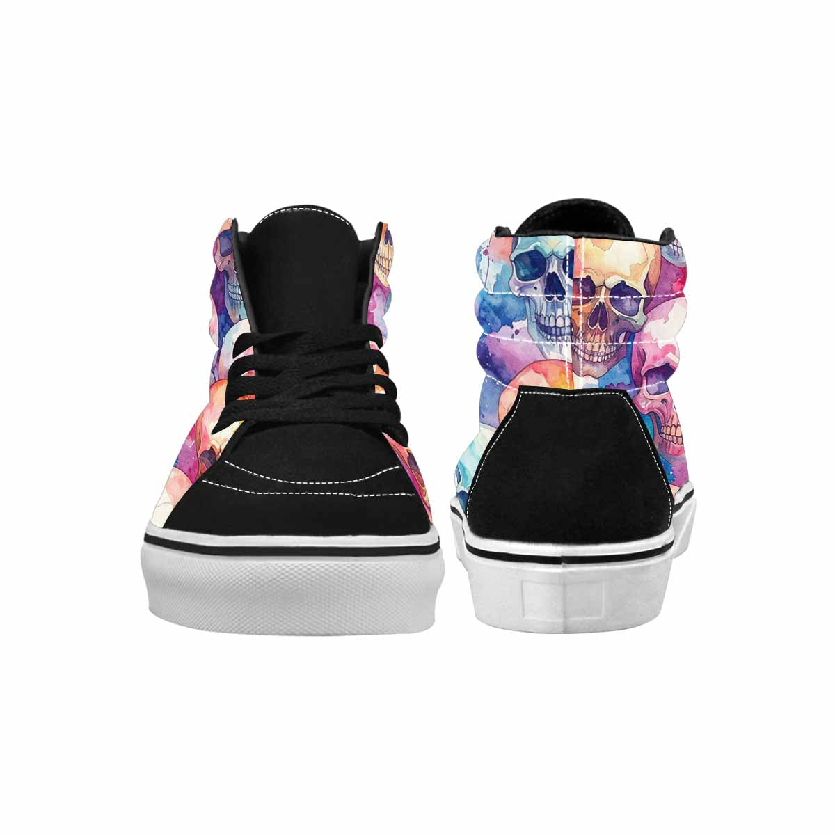 WOMEN'S Kulls - Watercolor High Top Canvas Dreamcore Custom Sneakers