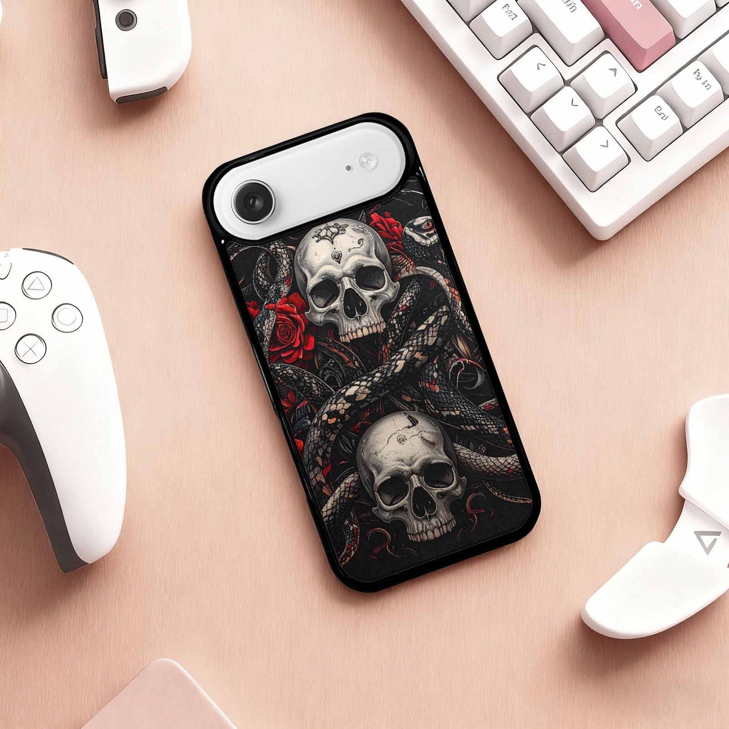 iPhone 17 Air Case — Skull Dark Art Gothic Print Gothic, Custom Designed Case Cover