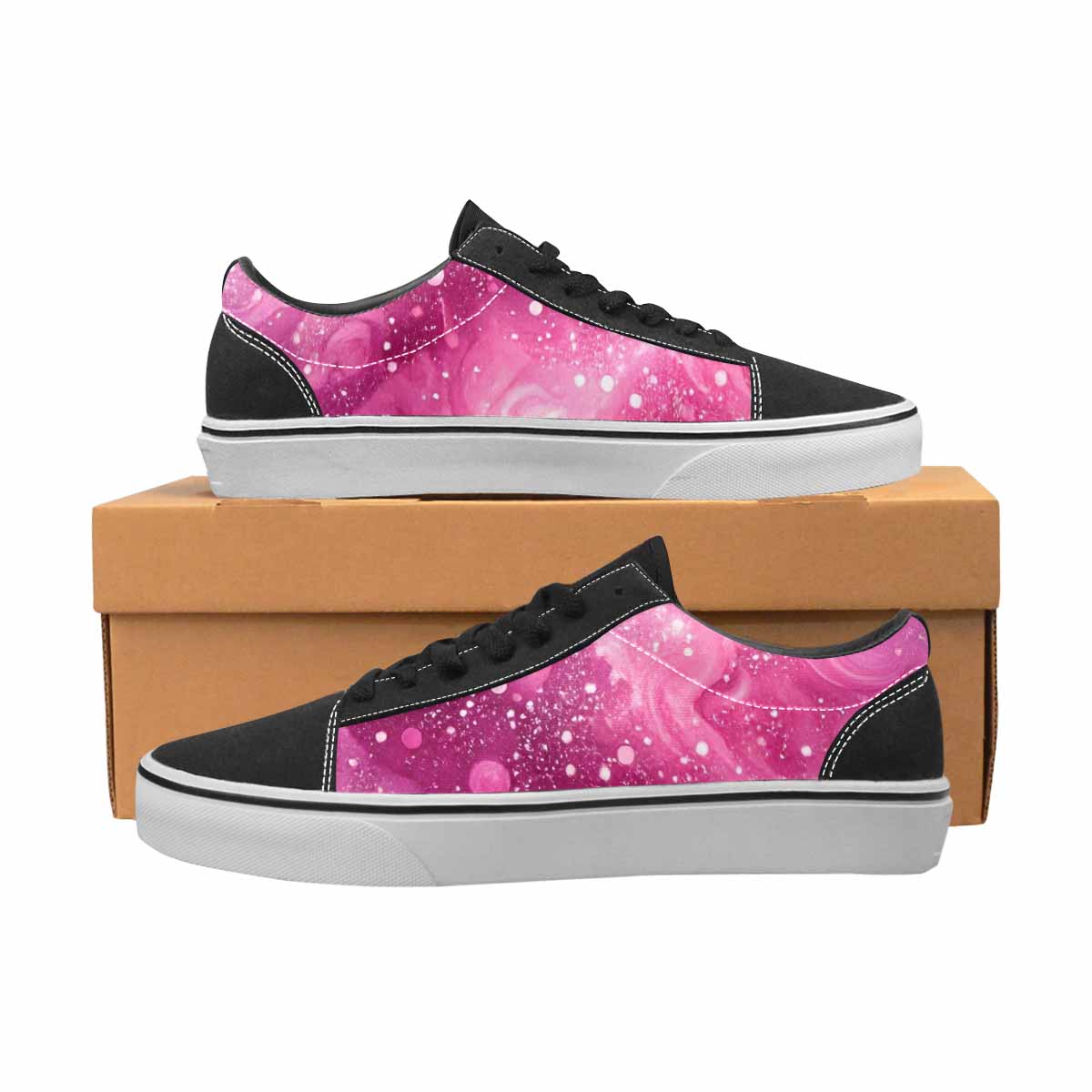 WOMEN'S Galaxy Art - Canvas Lace-Up Surreal Sneakers