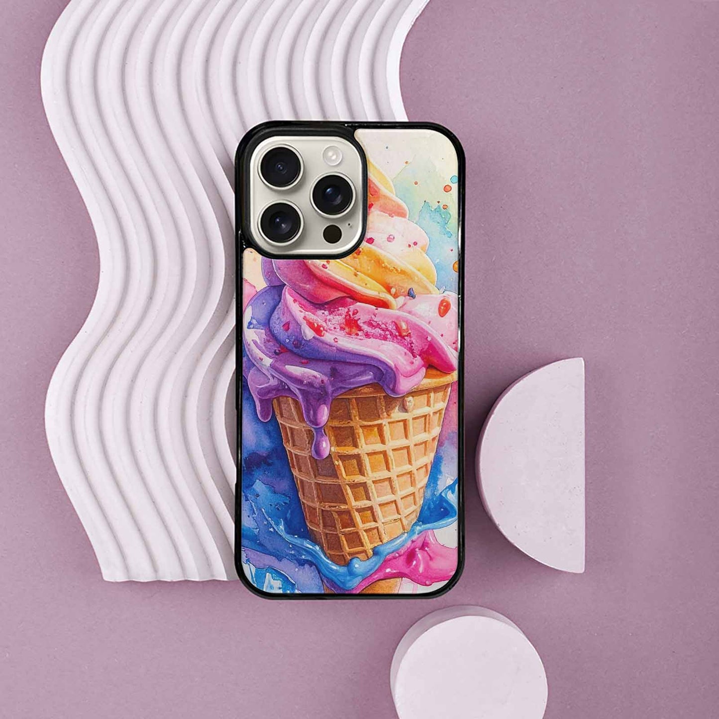 iPhone 16 Pro Max Case — Melting Icecream Collage Custom, Custom Printed Phone Case