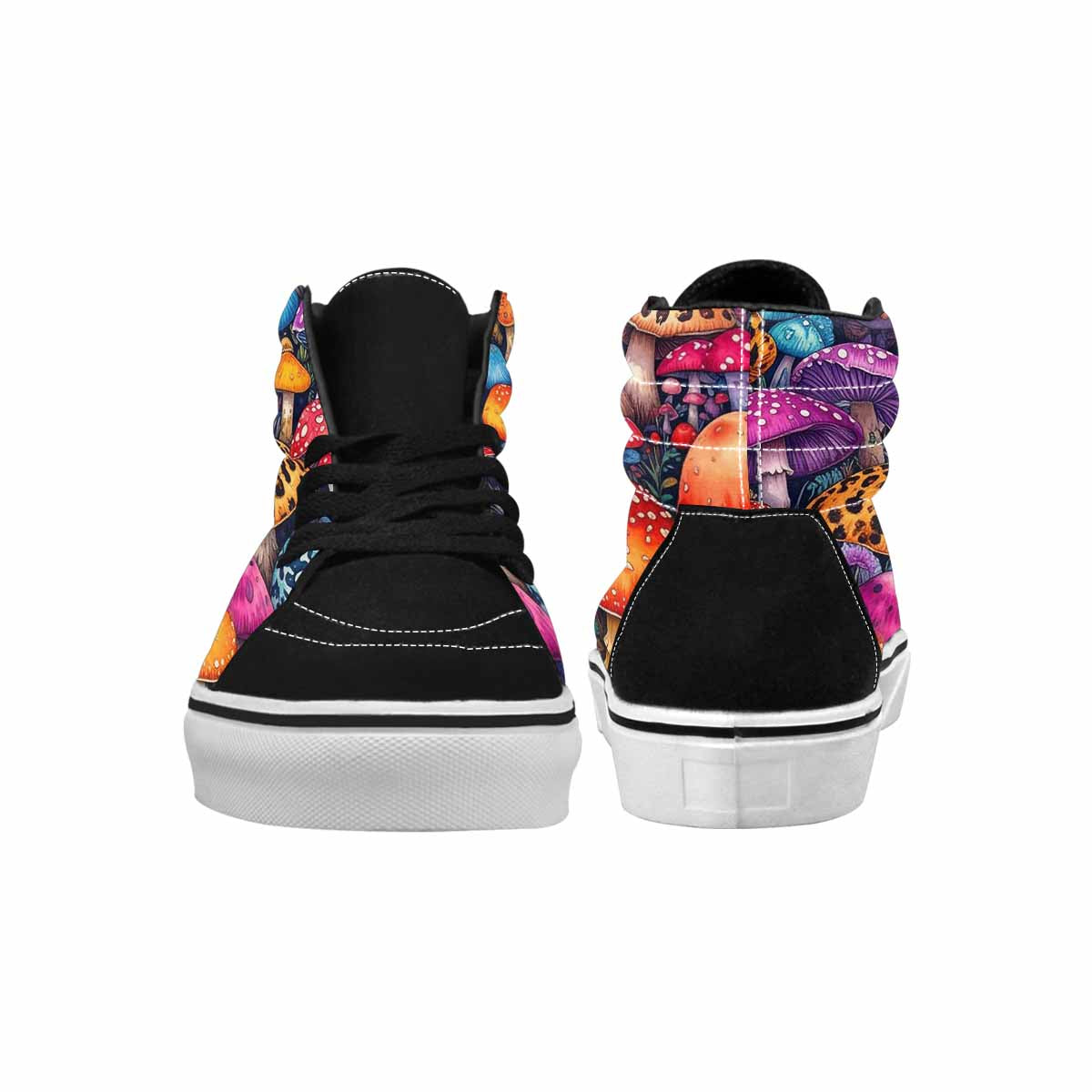 MEN'S Mushrooms High Top Canvas Cottagecore Custom Sneakers
