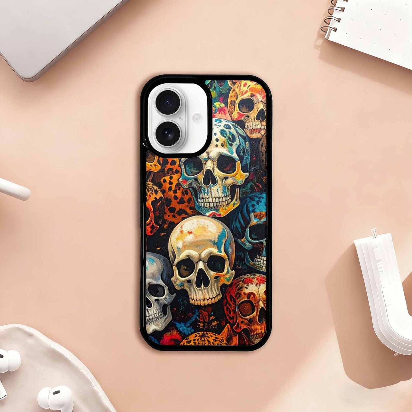 iPhone 17 Case — Skulls Animal Printskulls Patt Gothic Skulls, Custom Phone Case