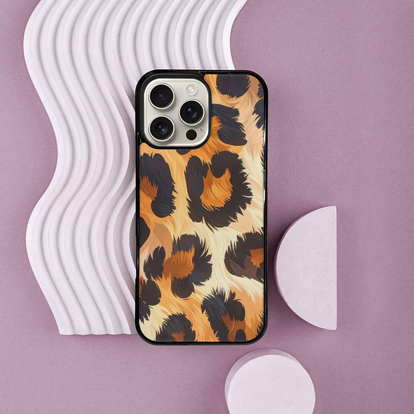 iPhone 16 Pro Max Case — Leopard Soft Airbrush Gradient, Custom Phone Case