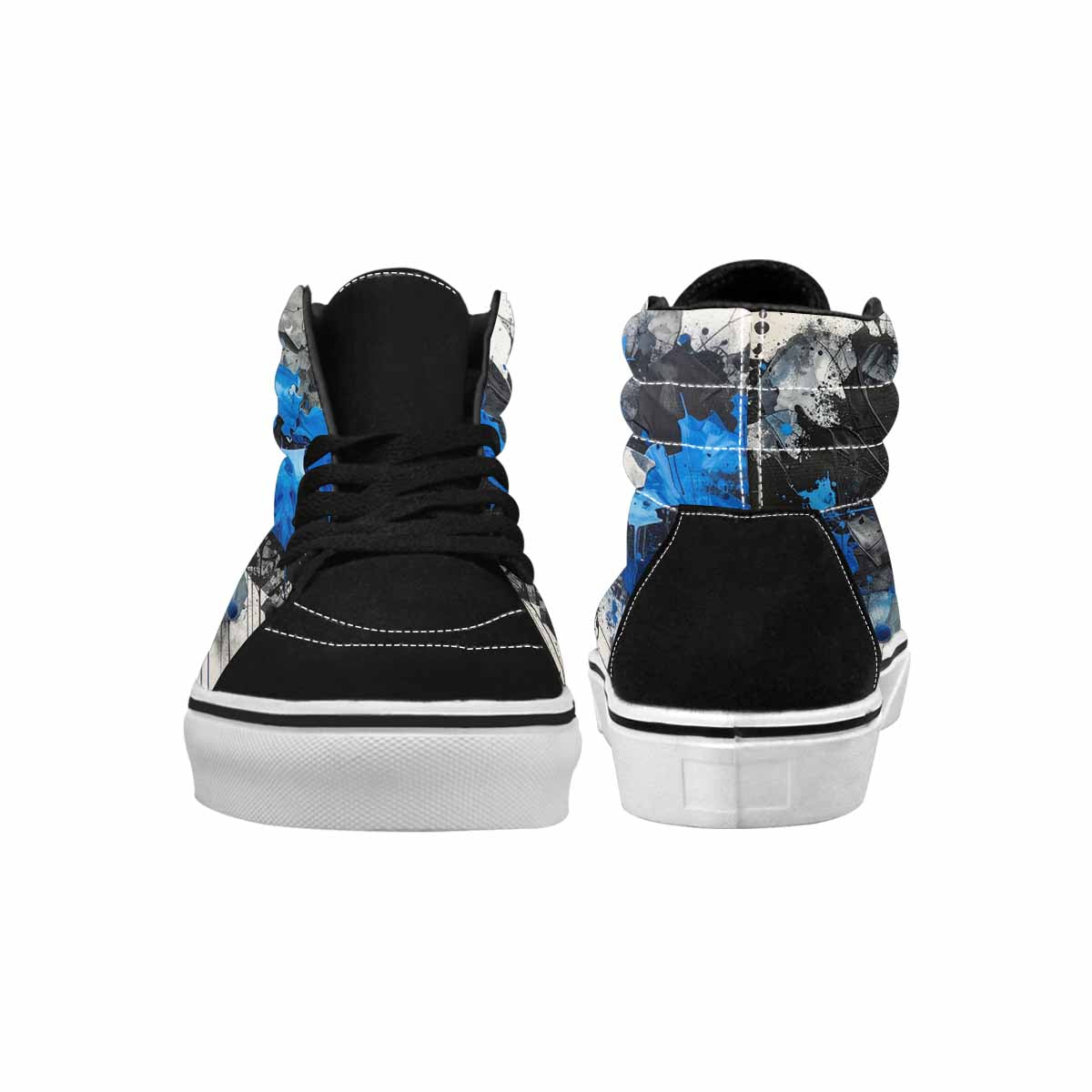 MEN'S Camo Patches High Top Canvas Melting Art Sneakers