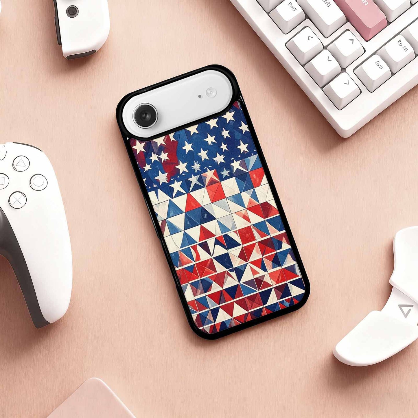 iPhone 17 Air Case — Small American Flag Stars And Galaxy, Custom Designed Case Cover